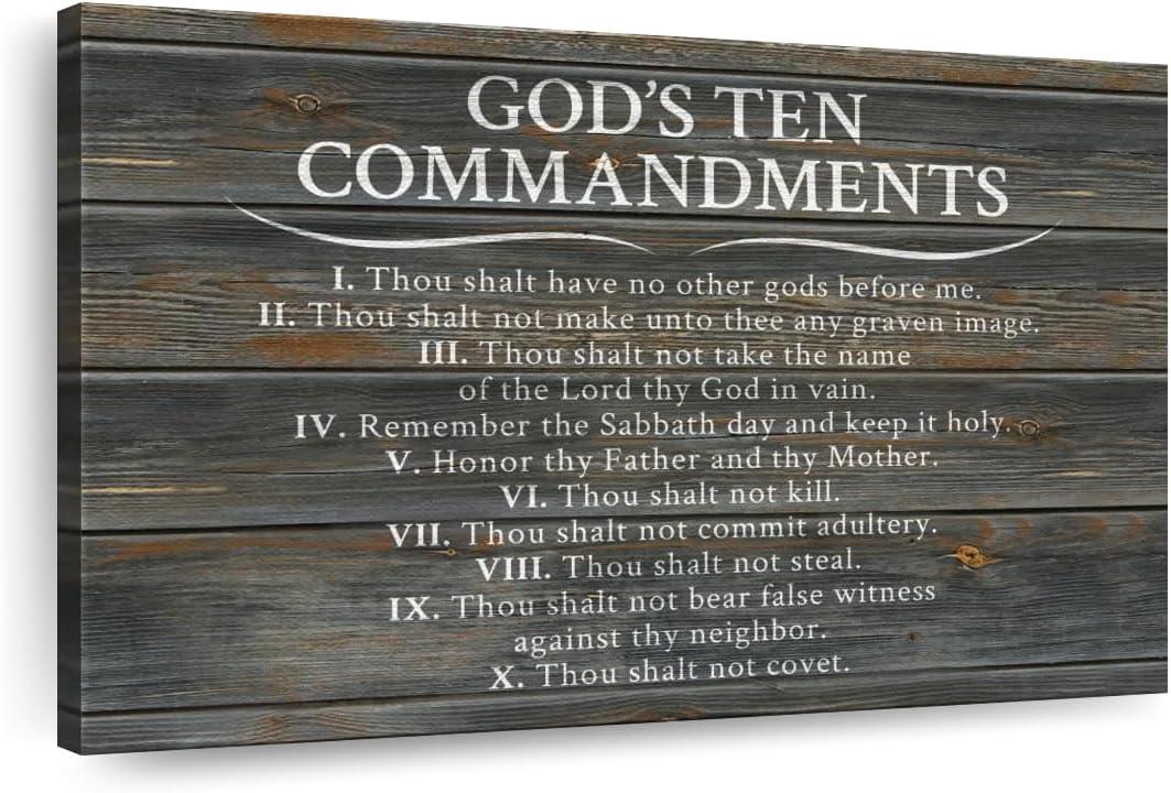 How We Loved the ⁤ElephantStock Ten Commandments ⁢Canvas Wall Art