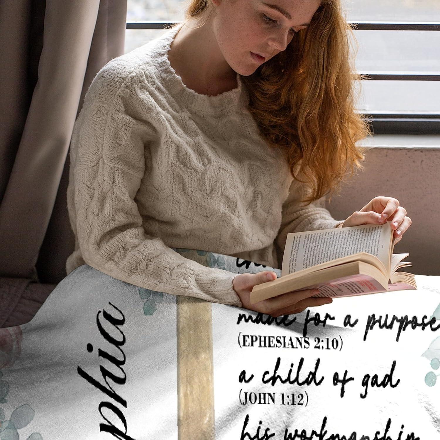 Our Review: AMITAYUS Personalized bible Verse Blanket Gift