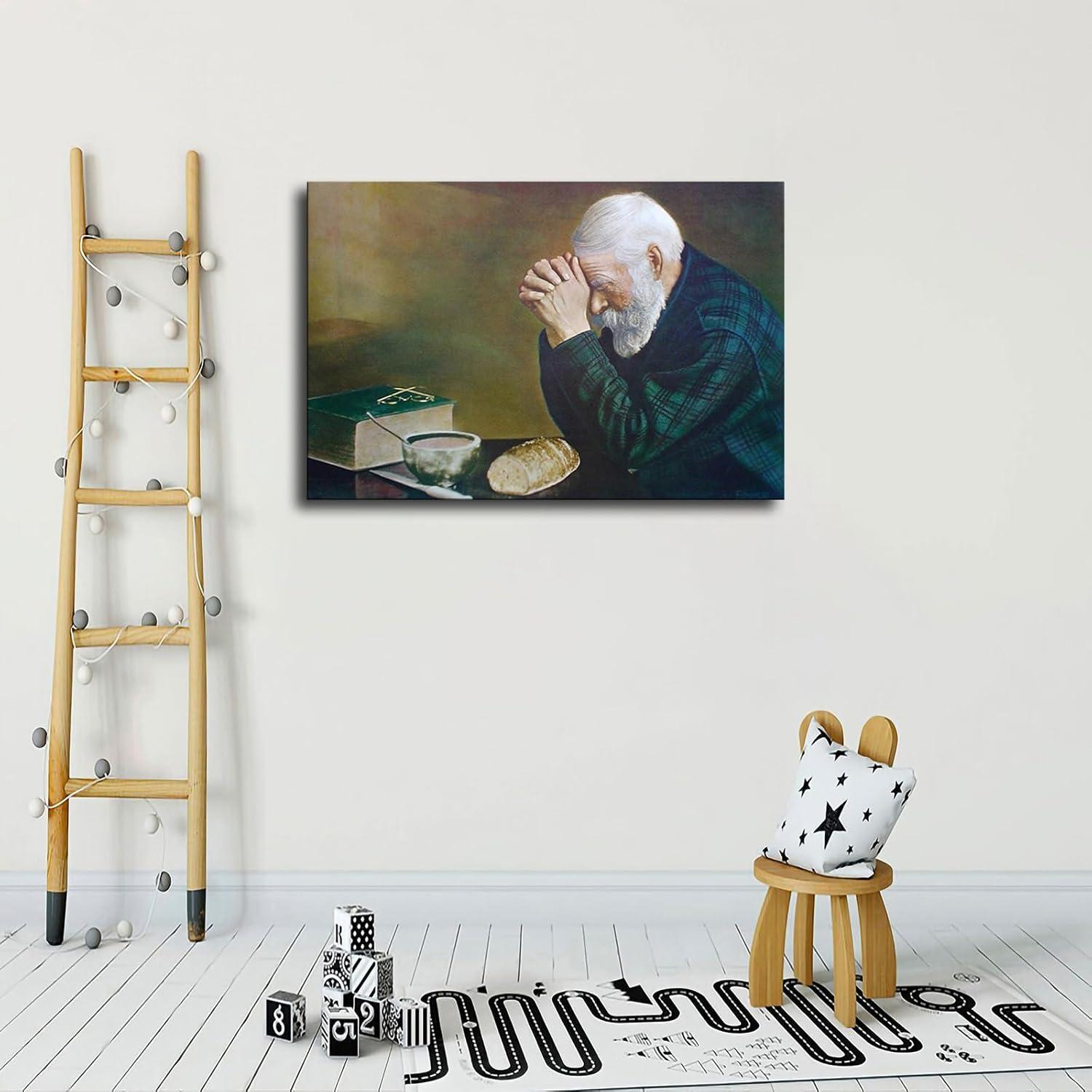 Our Honest Review: Daily Bread Man Praying Canvas Wall Art