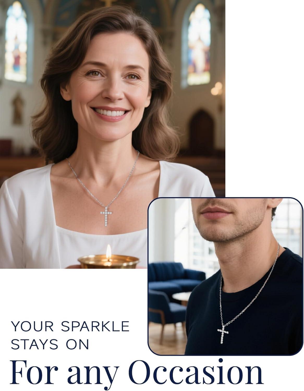 Why We love the MomentWish Moissanite Cross Necklace for ⁤Her