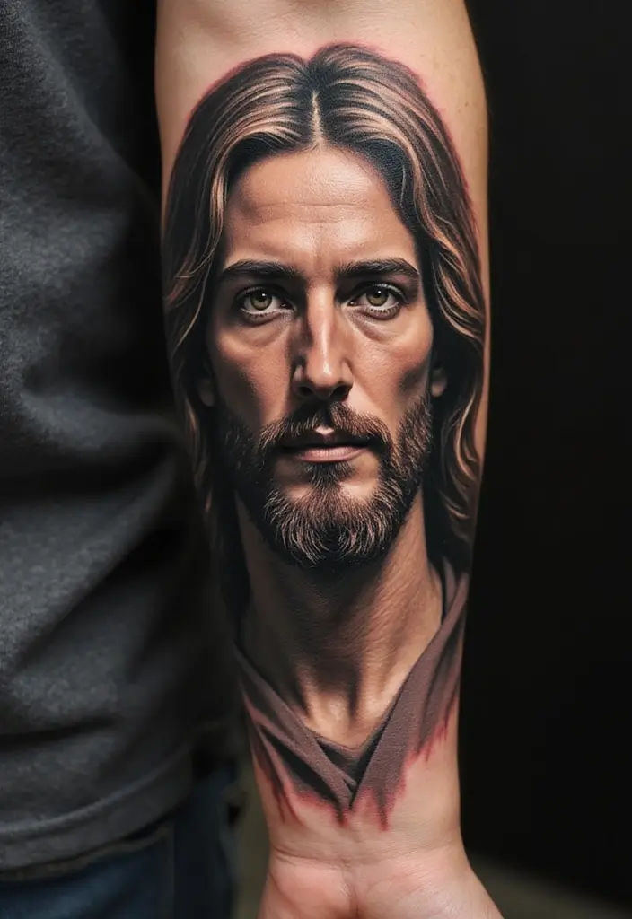 17 Stunning Jesus Christ Tattoos That Will Ignite Your Faith (You Won't Believe #9!) - 1. Realistic Portraits of Jesus