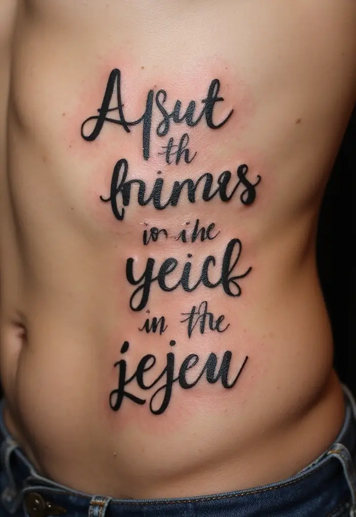 17 Stunning Jesus Christ Tattoos That Will Ignite Your Faith (You Won't Believe #9!) - 13. Jesus Quotes as Tattoos