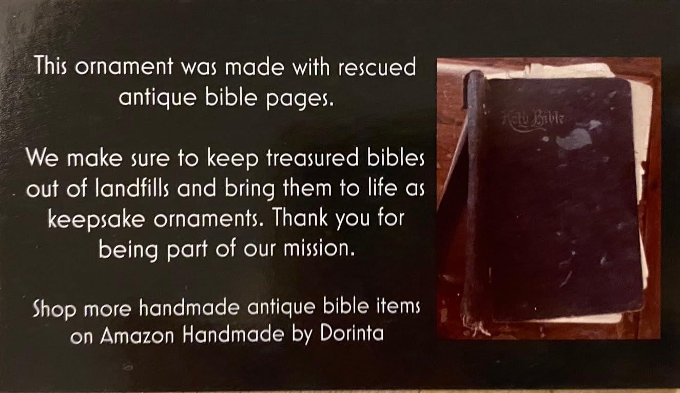 rescued Antique Bible Ornament Review: Our Meaningful‌ Christmas Gift