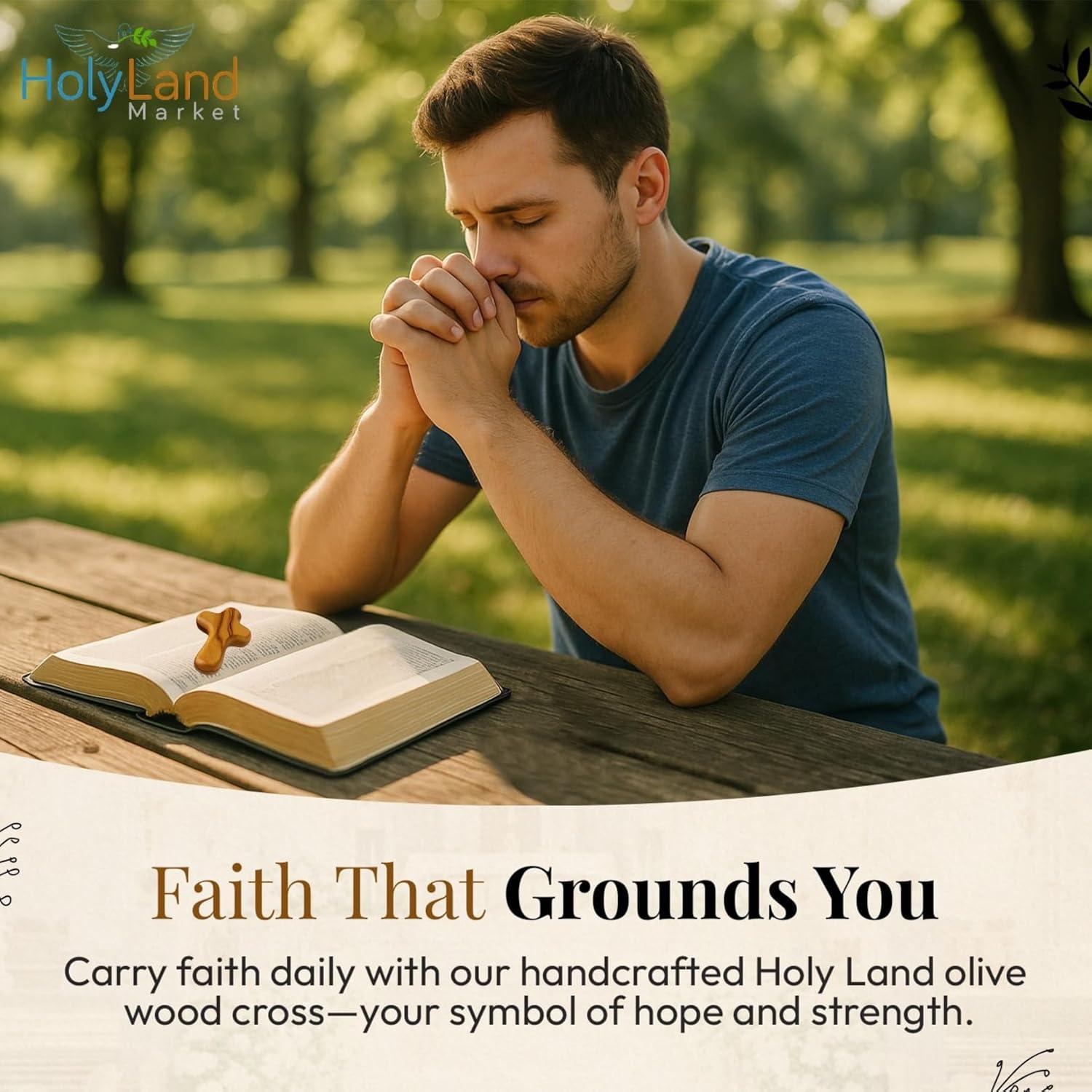 Our Review: Holy Land Olive Wood Pocket Crosses with Certificate