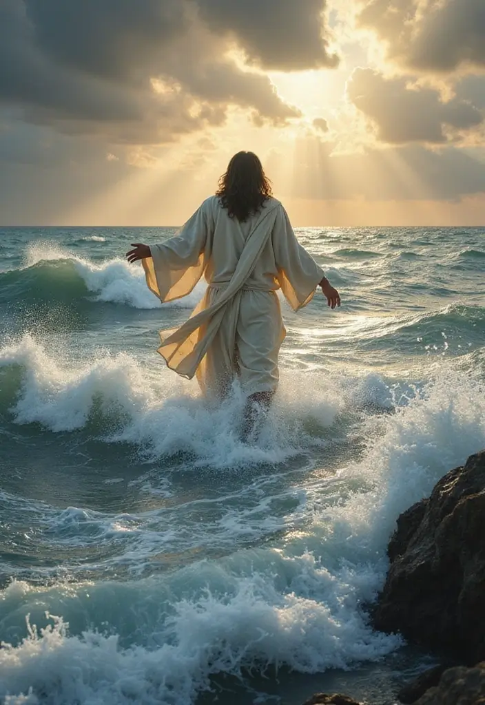 15 Stunning Jesus Christ Images That Will Deepen Your Faith Instantly - 4. Jesus Walks on Water