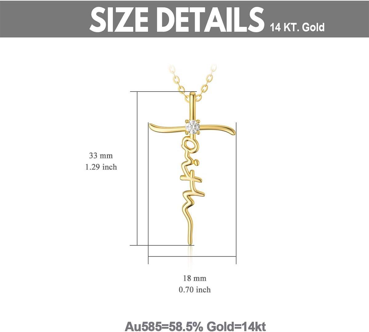 Our ⁣Honest Review of the SISGEM 14K Gold Faith Cross Necklace