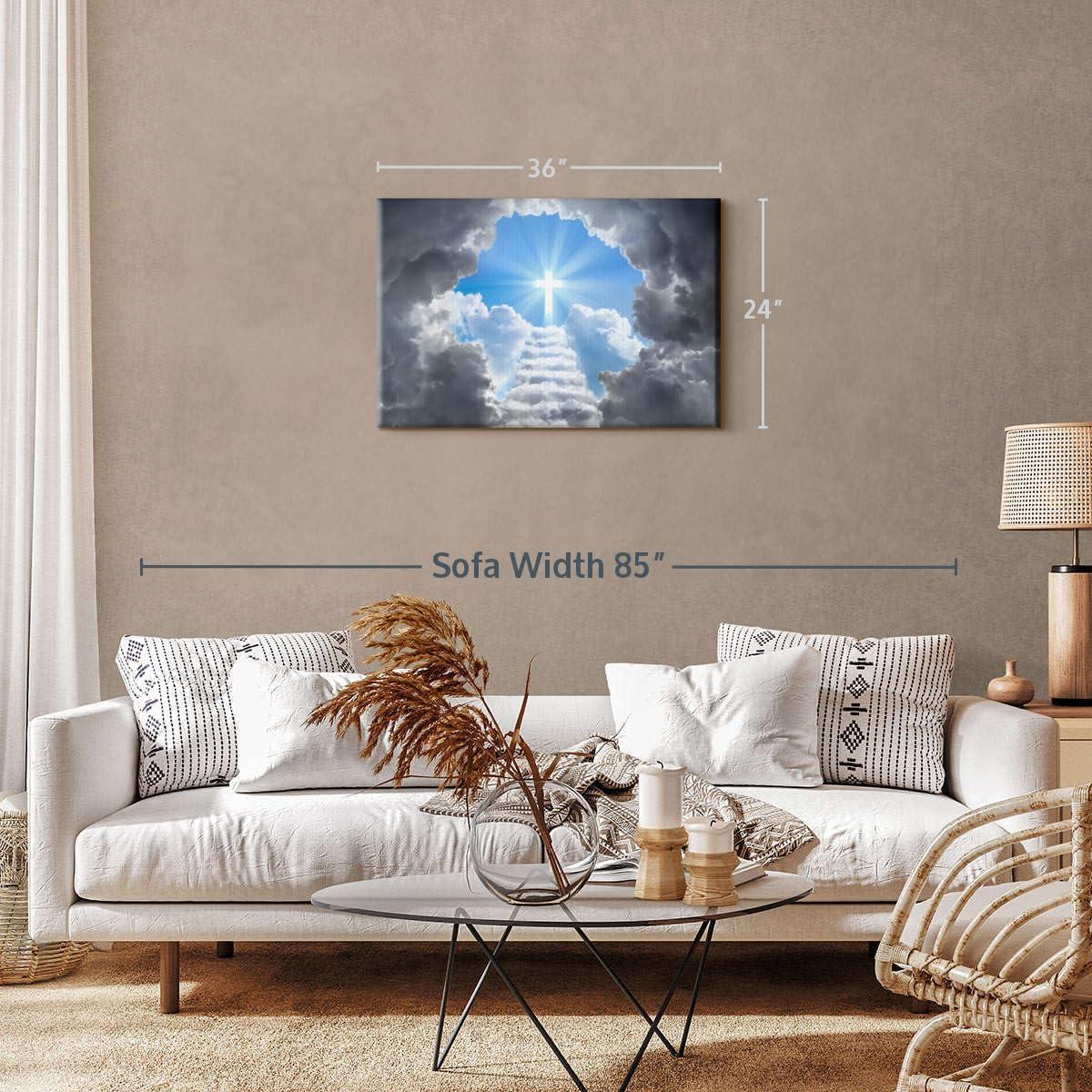 Why We Love the ElephantStock Stairway to Jesus Canvas Art