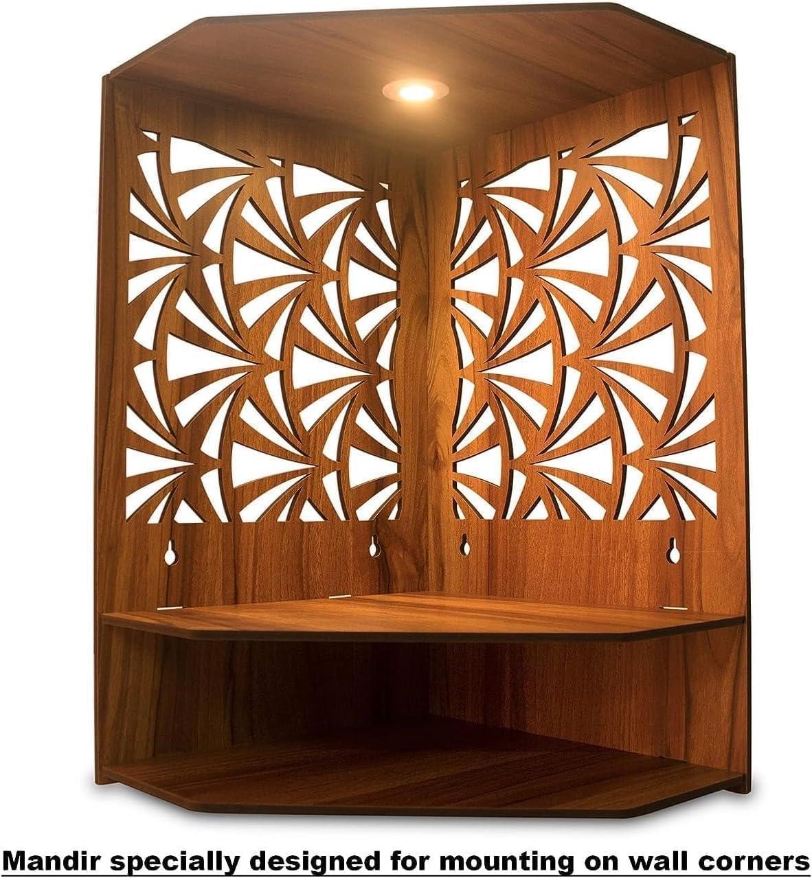 Our Review: Elegant ‍Wooden Pooja Mandir ⁤with LED ‍Light for ‍Home & office