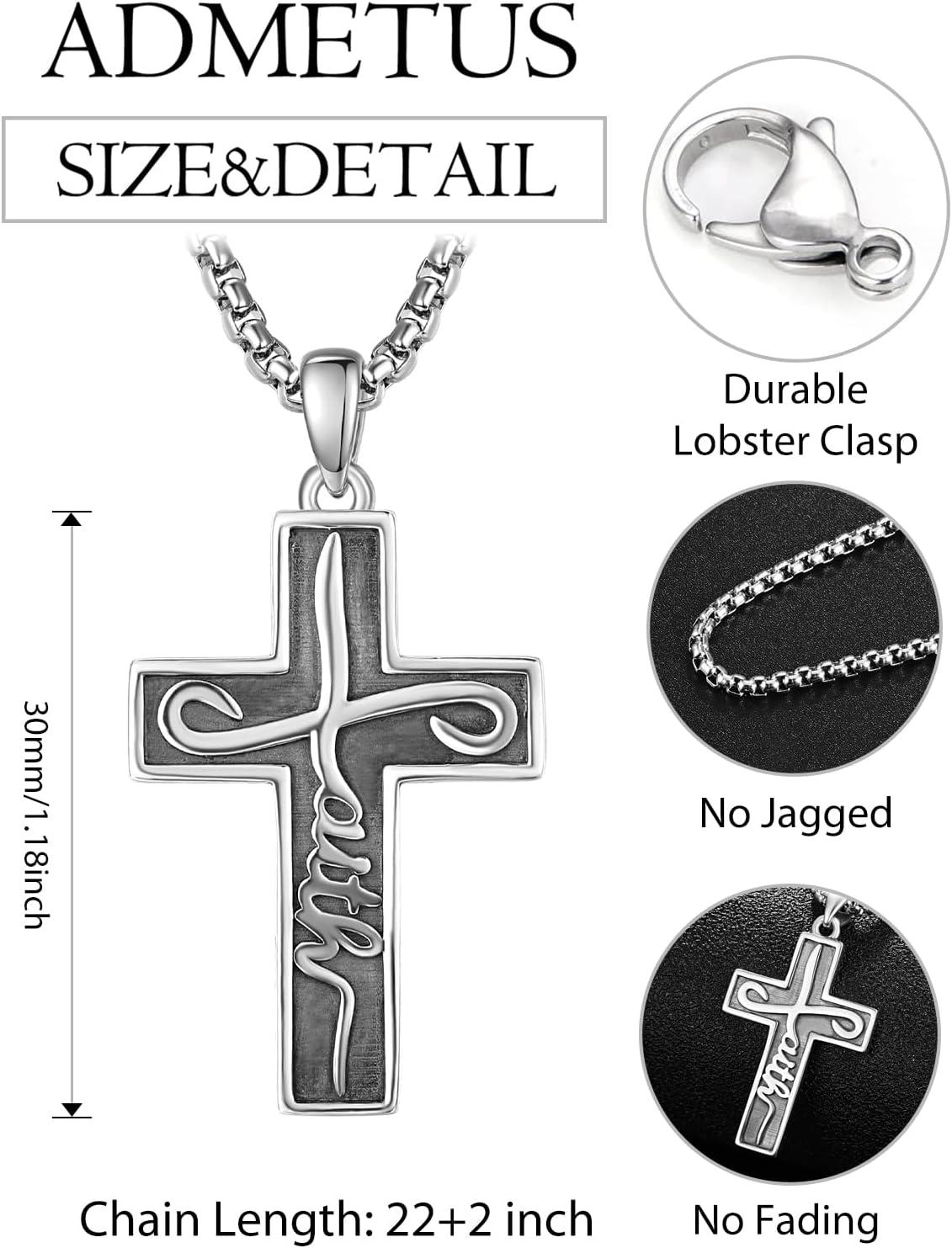Our Honest Review of the ADMETUS Sterling Silver Faith Necklace