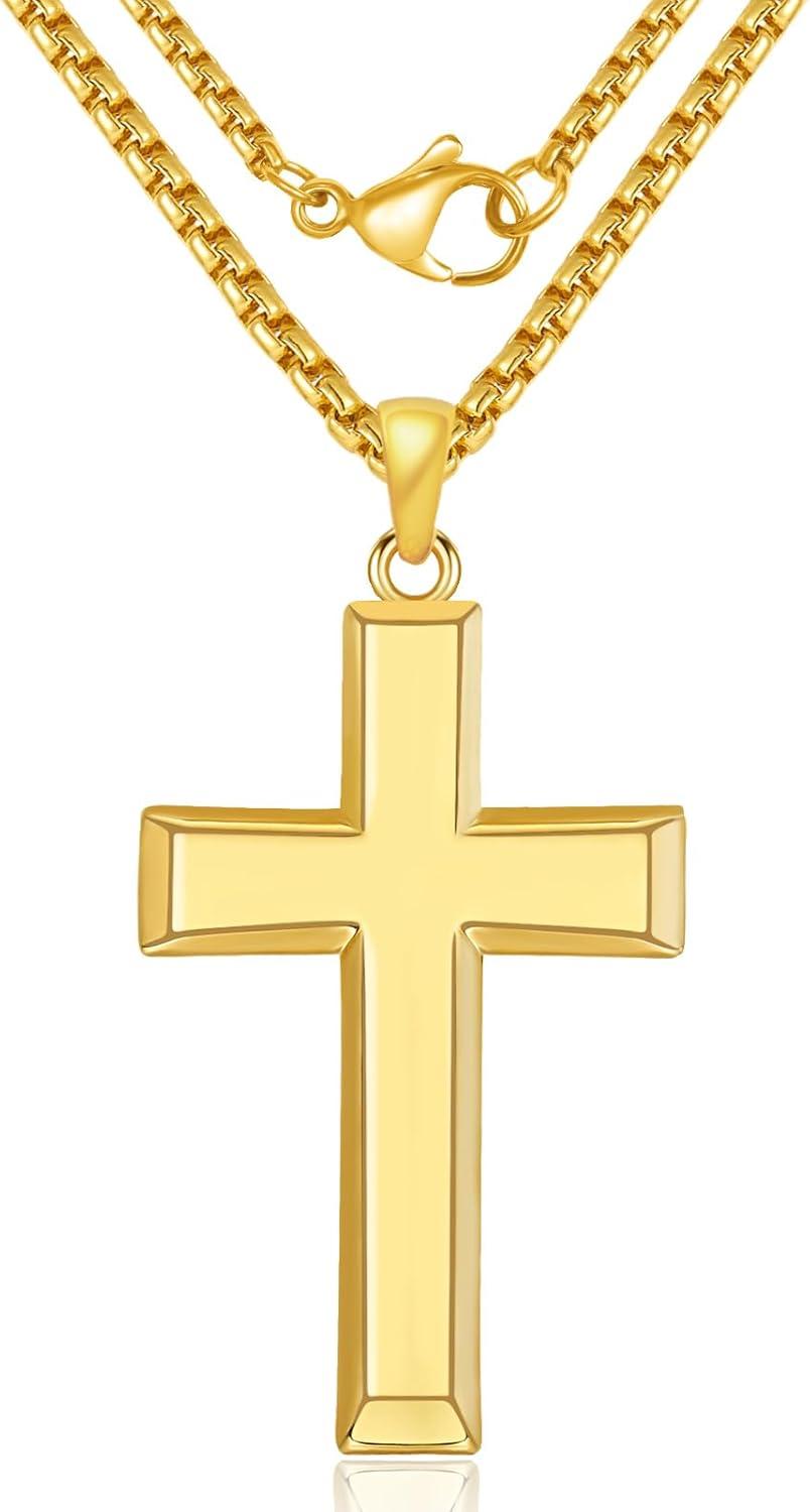 Our Review of the 14K Gold Cross Necklace ⁣for Men: Quality & Style