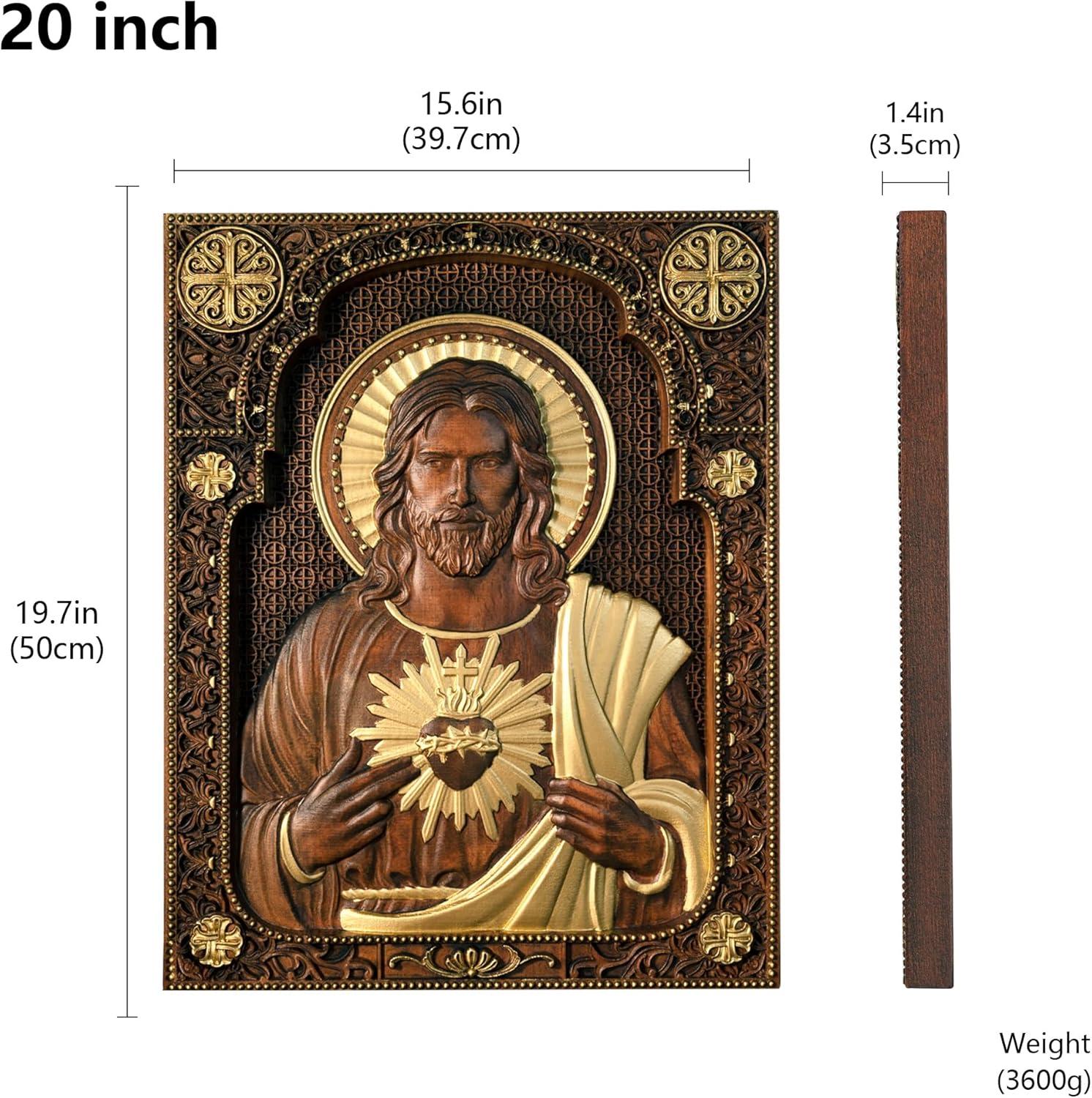 Our Review of the Handmade Sacred Heart of jesus Wooden Wall Decor