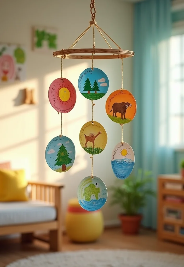 12 Amazing Kids Bible Crafts That Will Bring Stories to Life (You Won't Believe #5!) - 4. Creation Story Mobile 1