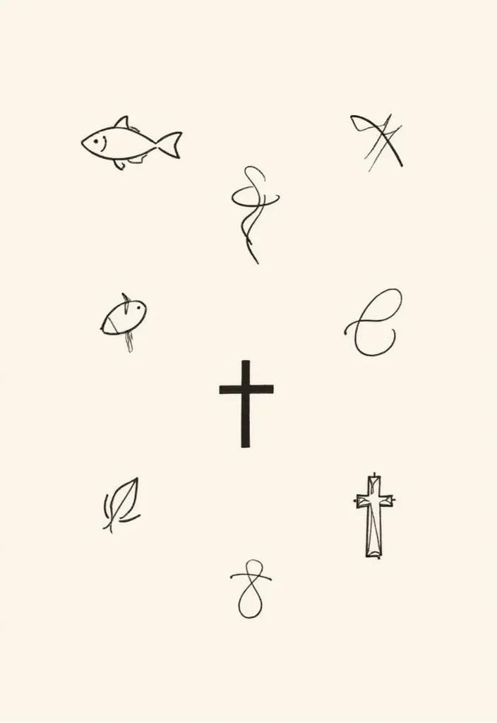 12 Stunning Jesus Tattoo Designs That Will Strengthen Your Faith (You Won't Believe #5!) - 4. Minimalist Jesus Tattoos 1