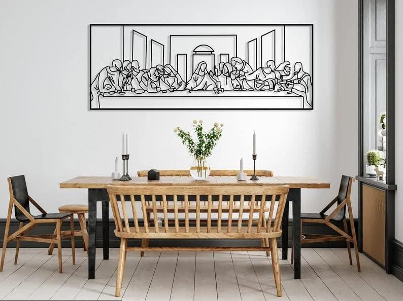 Why We Love NORTH KAISER's Last Supper Metal Wall art