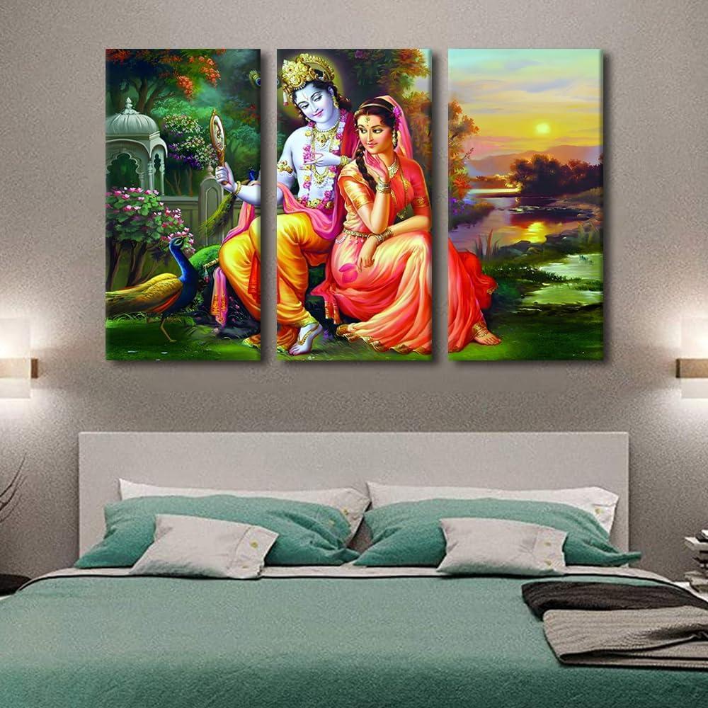 Our honest Review: Stunning Lord Krishna Canvas Wall Art for Home