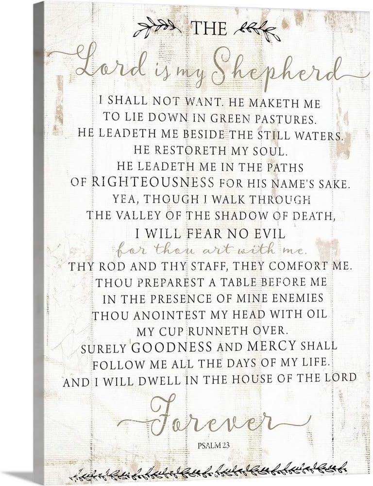 our Honest review: CANVAS ON DEMAND Psalm 23 Wall Art Quality and Look