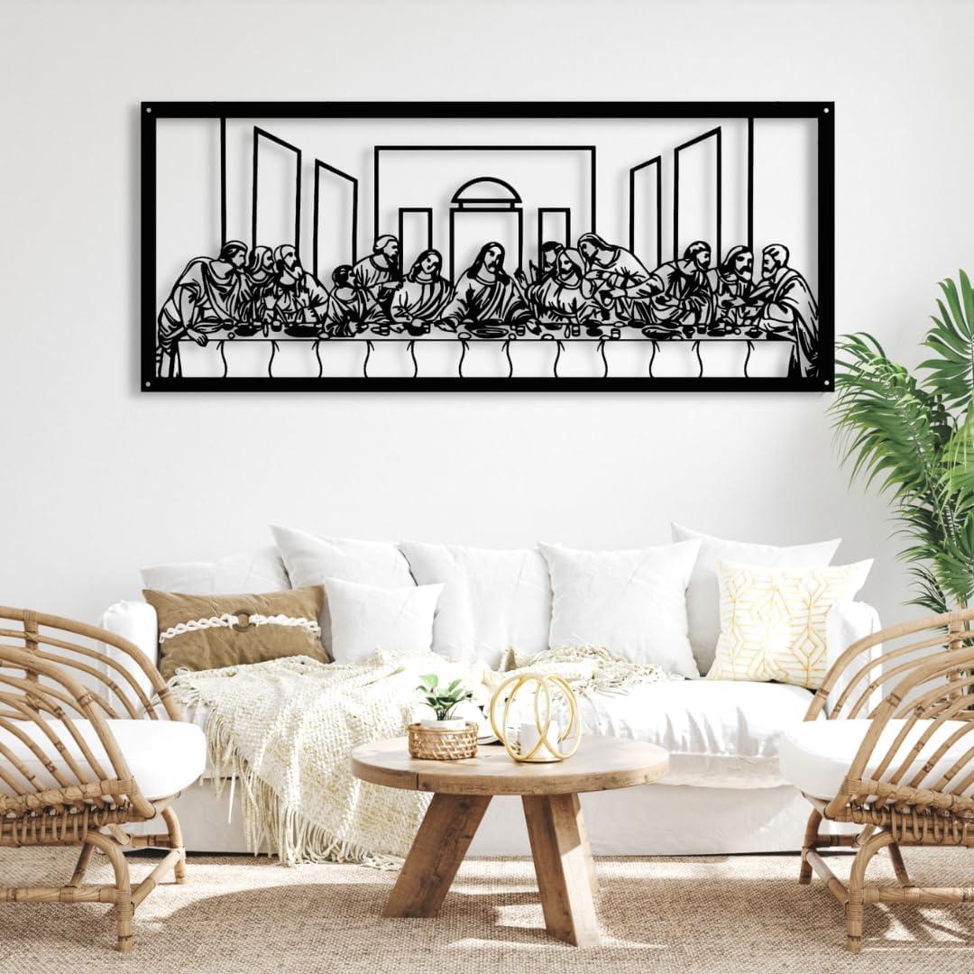 Our Review:⁢ Jesus Last supper Metal Wall Art for ⁣Christian Homes