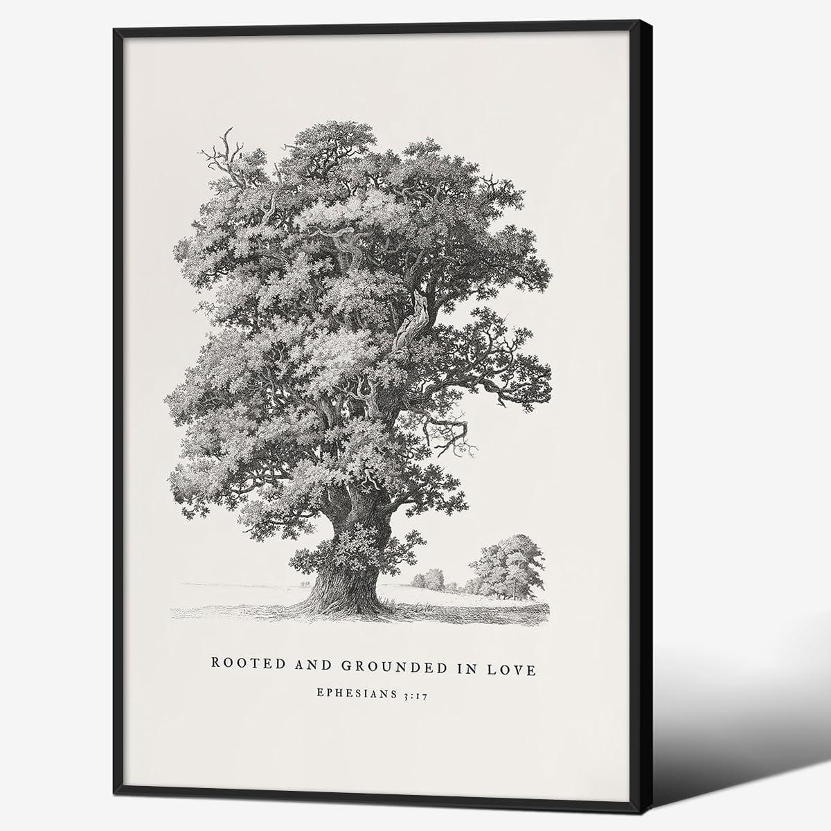 Our Thoughts on the Modern Ephesians 3:17 Canvas Wall Art