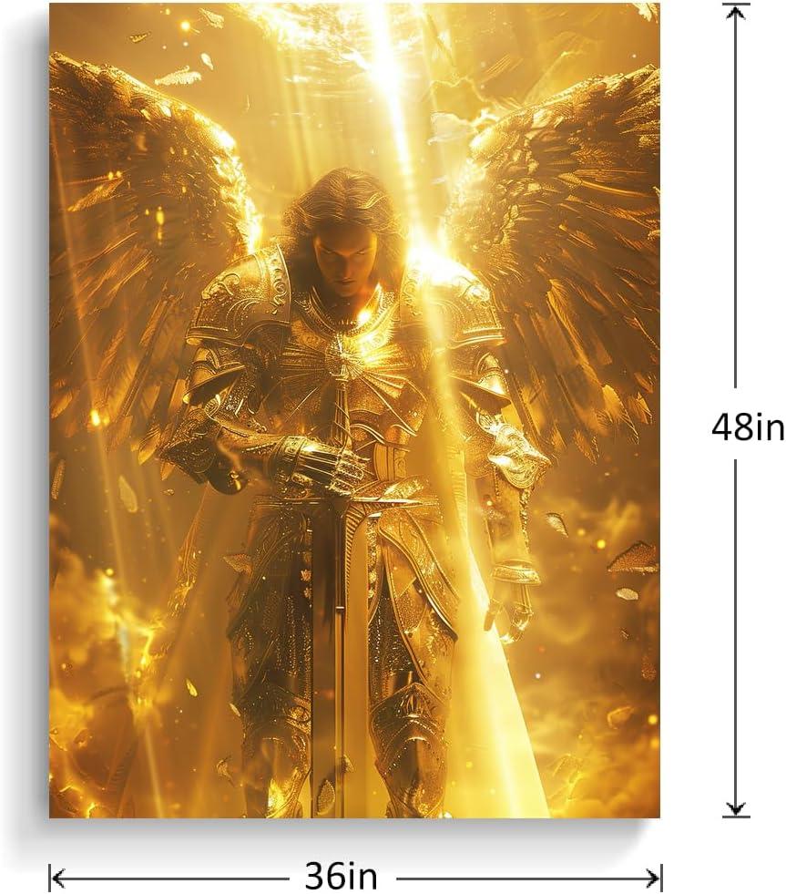 Our Review of Vandlife's Archangel Michael Canvas Wall Art: elegant & Inspiring