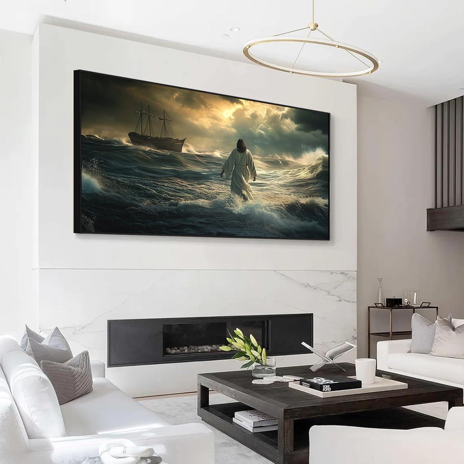 Our Honest Review: Agitowis Jesus Walking on Water Canvas Art