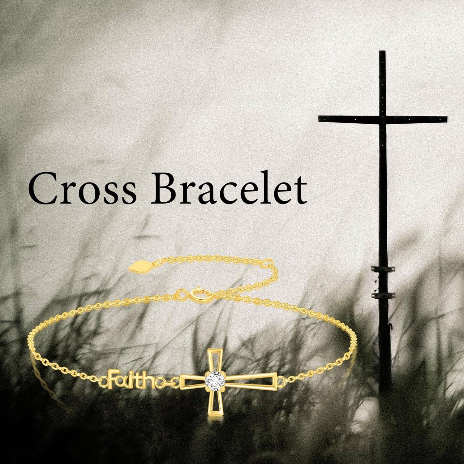 Our Honest Review: SISGEM 10k Gold Moissanite Faith Bracelet