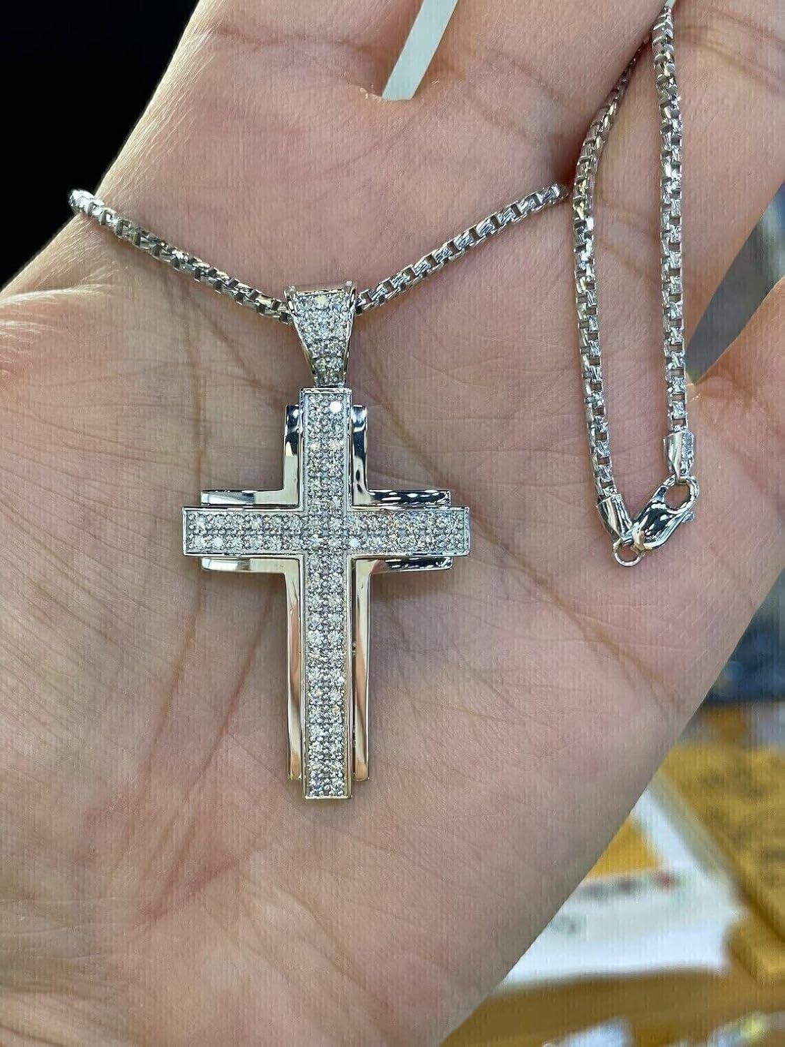 Our Honest Review: 925 Sterling Silver Men's Cross Pendant with Diamonds