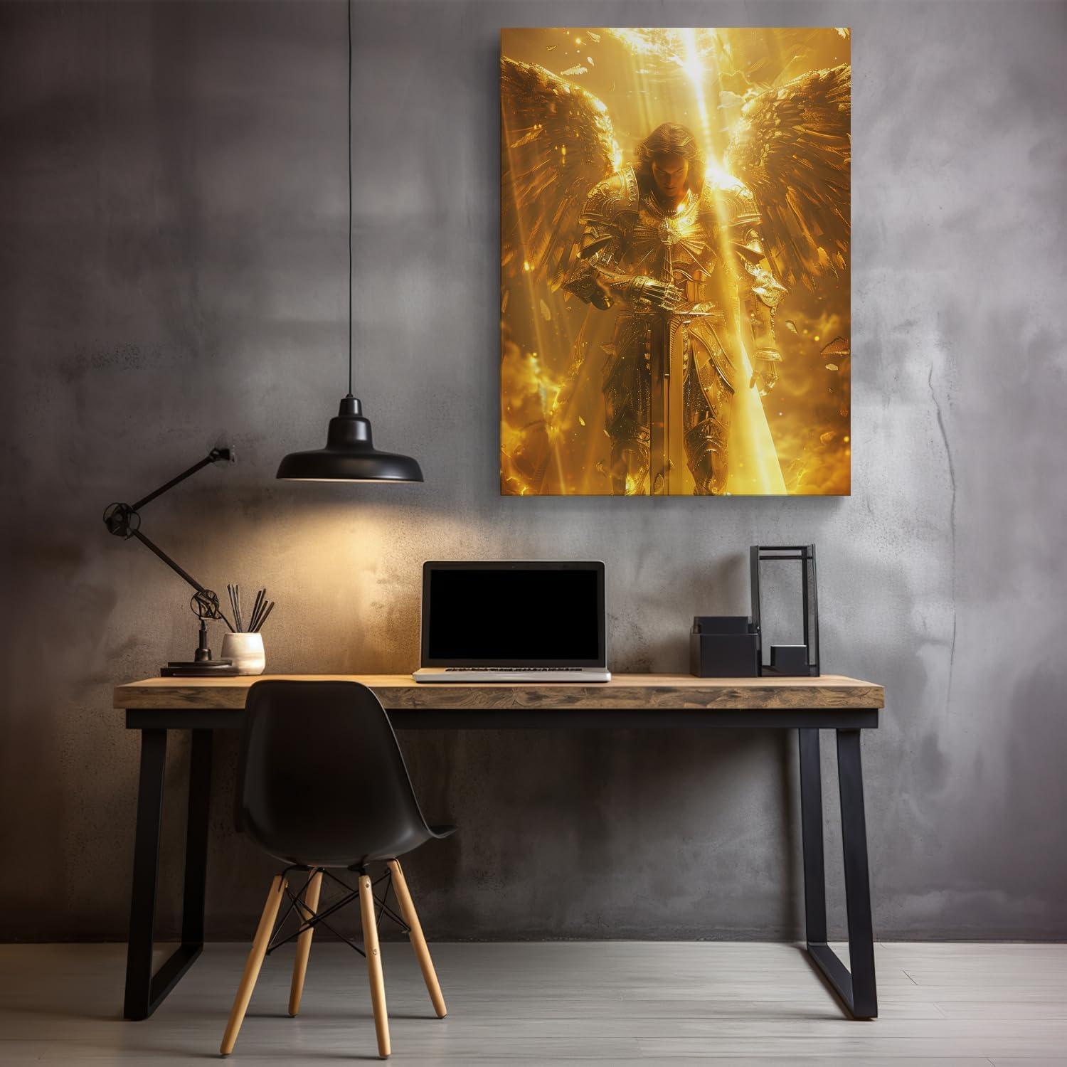 Our Review of Vandlife's Archangel Michael Canvas Wall Art: elegant & inspiring