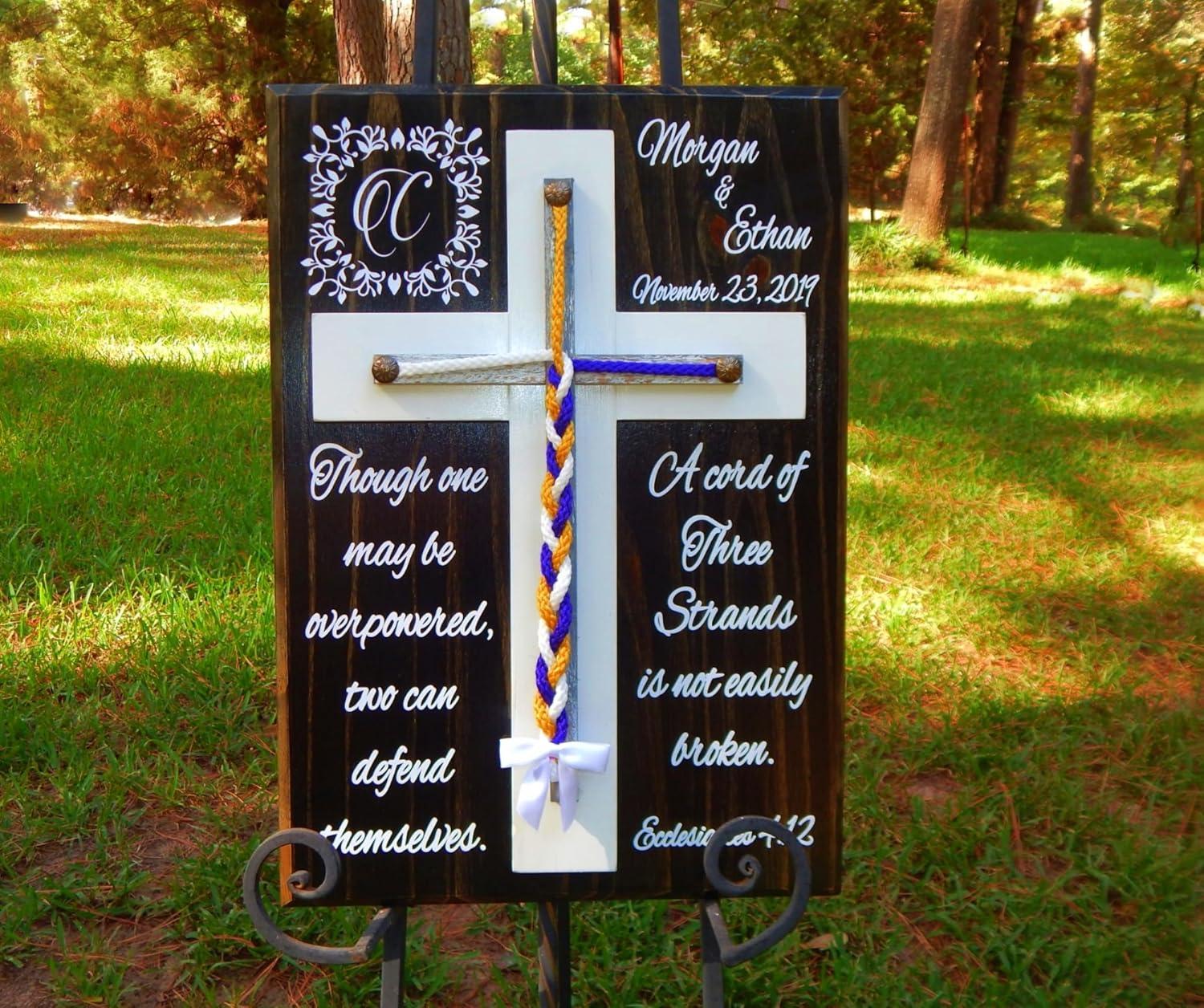 Our Review: Handmade Rustic Unity Braids Cross for Weddings