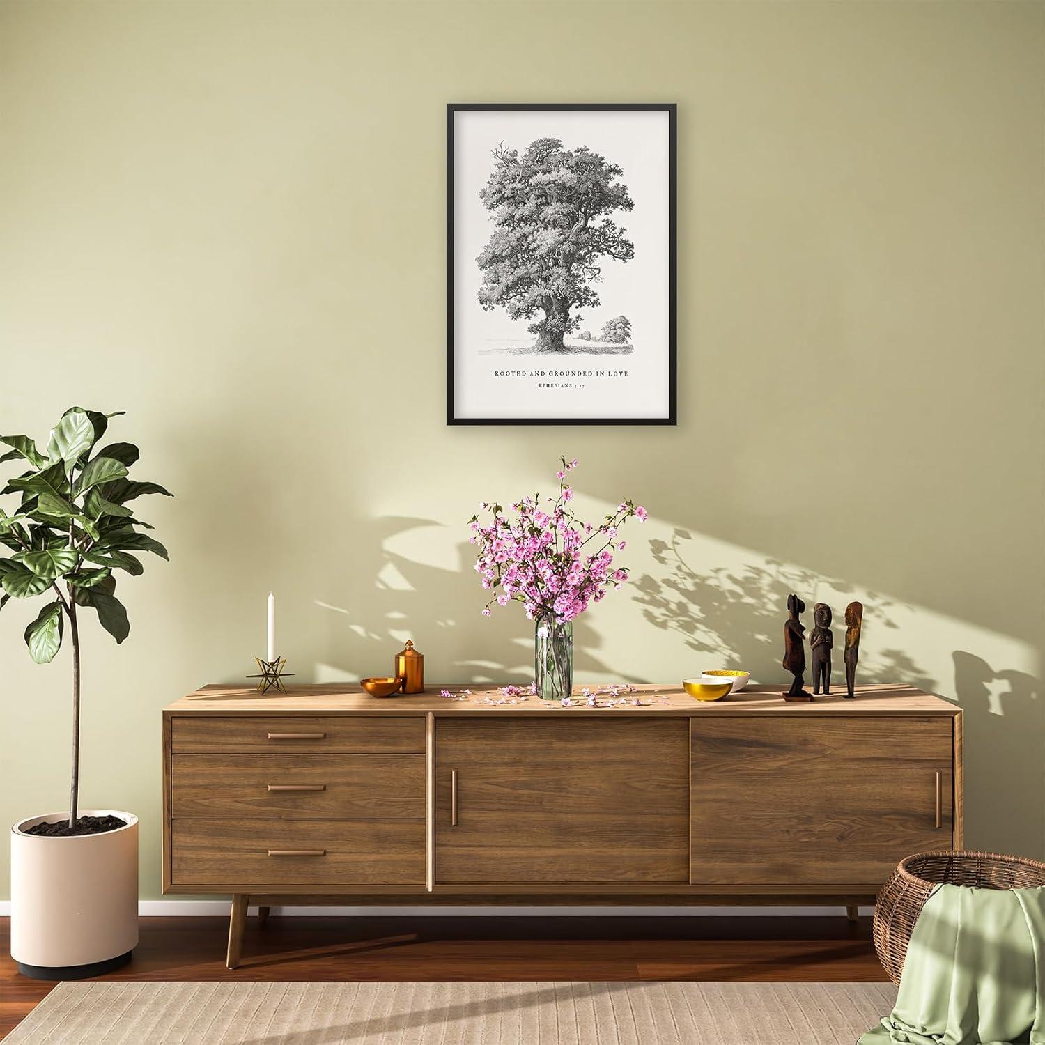 Our Thoughts on the Modern Ephesians 3:17 Canvas Wall Art