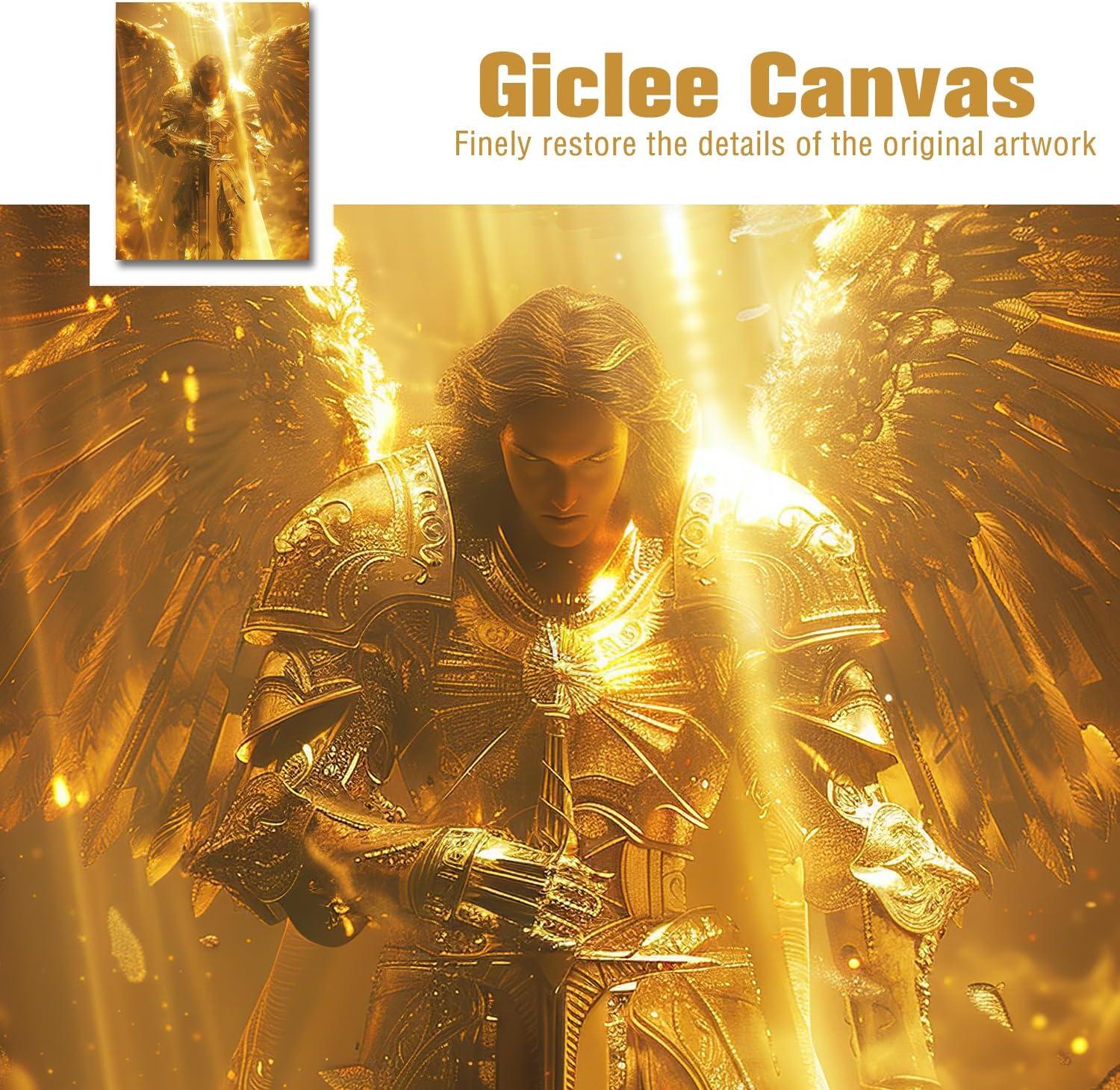 our Review of Vandlife's Archangel michael canvas Wall Art: Elegant & Inspiring