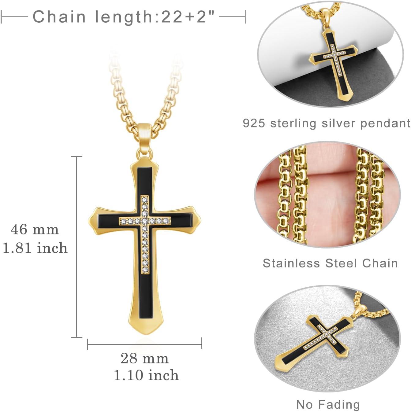 Our Review of the Zaruiqun 925 Sterling Silver gold Cross necklace
