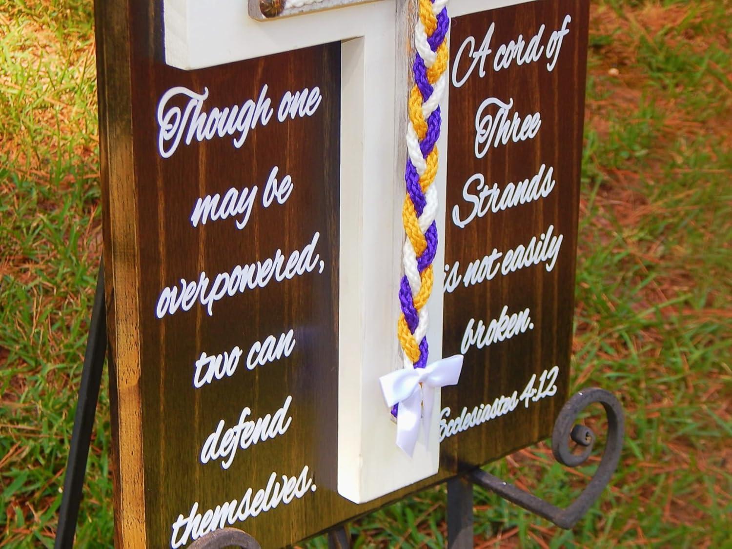 Our Review: handmade Rustic Unity Braids Cross for Weddings