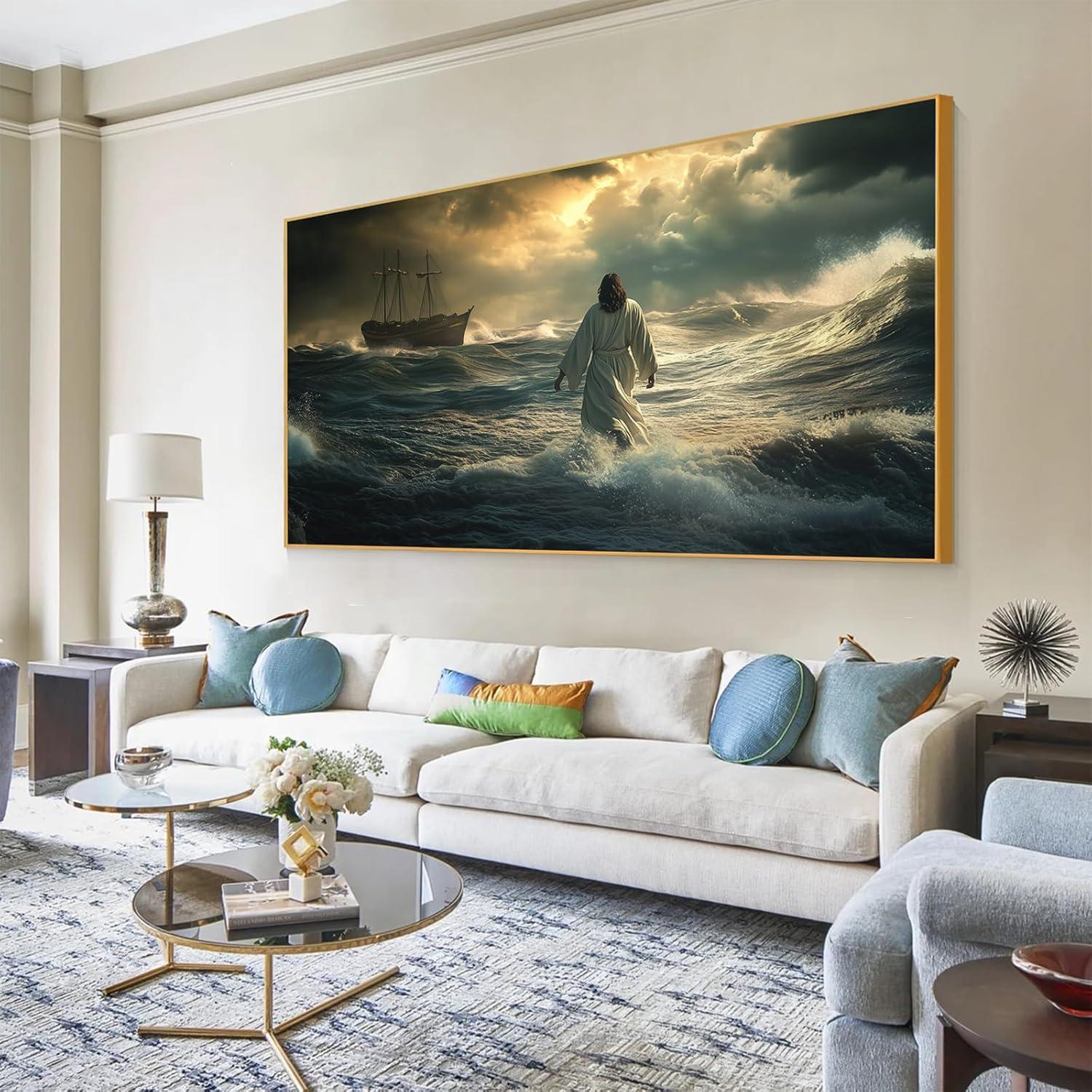 Our Honest Review: Agitowis Jesus Walking on Water Canvas Art