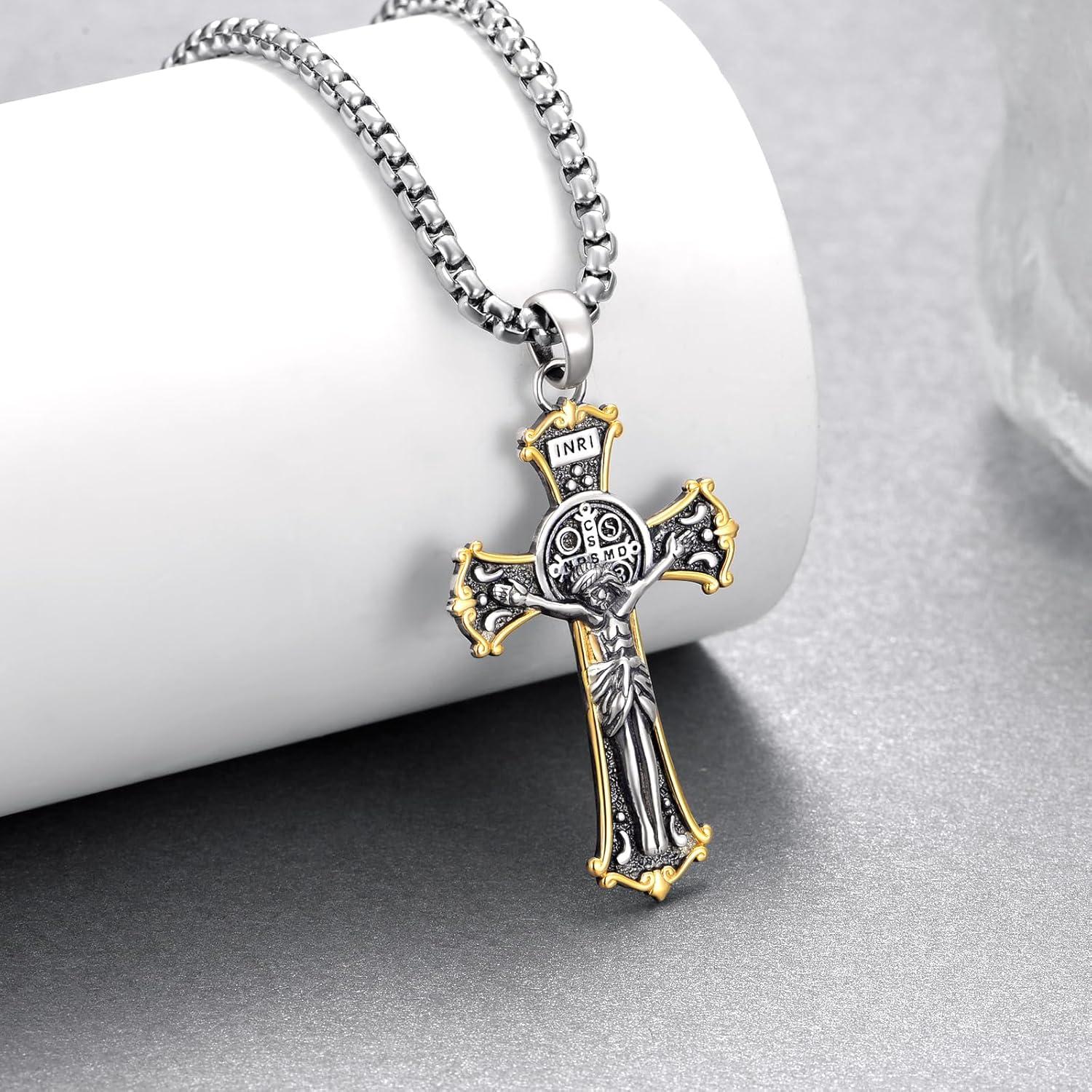 Our⁤ Honest Take ⁢on the 925 Sterling St Benedict Crucifix Necklace