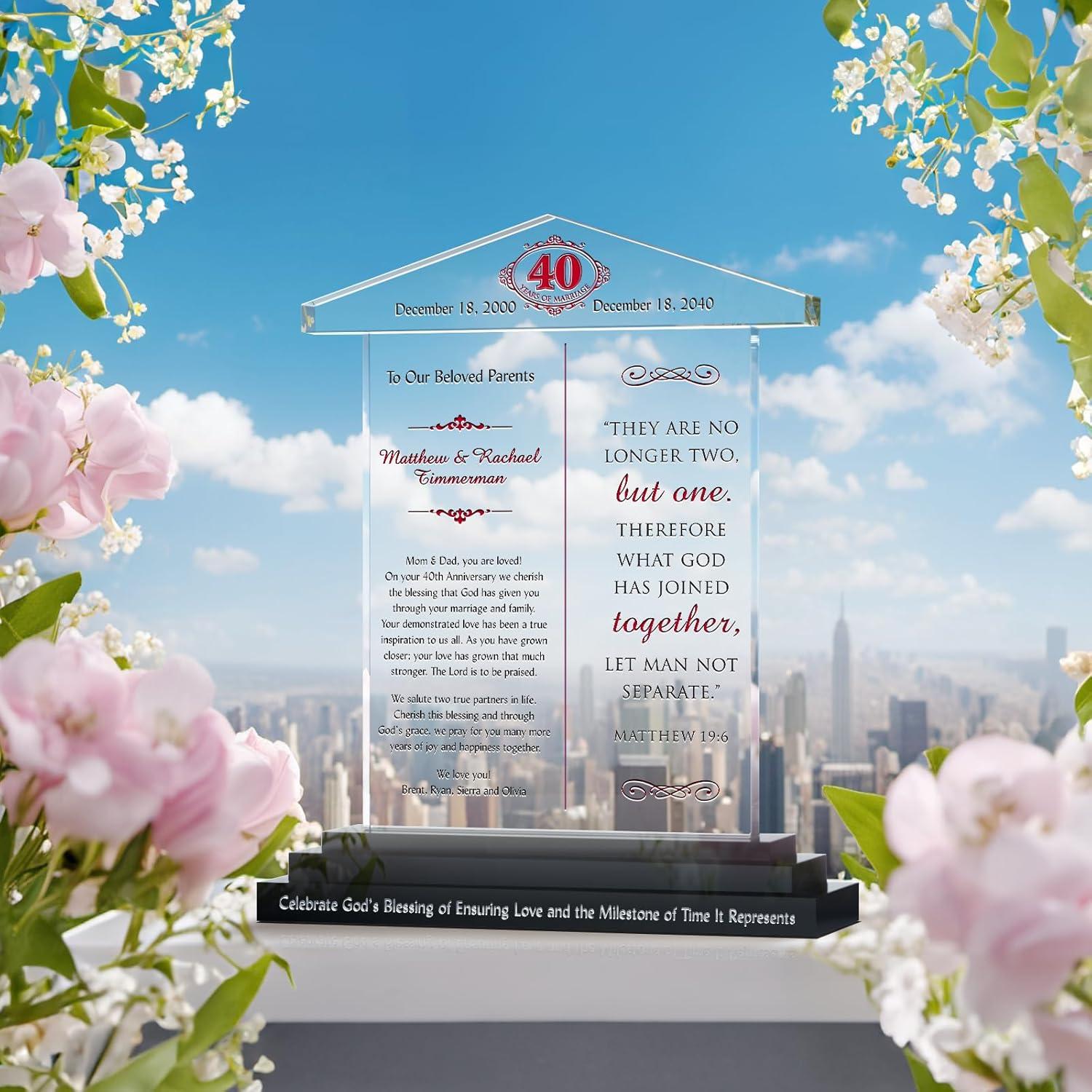 Our Honest Review: Crystal Central's Personalized 40th Anniversary Gift