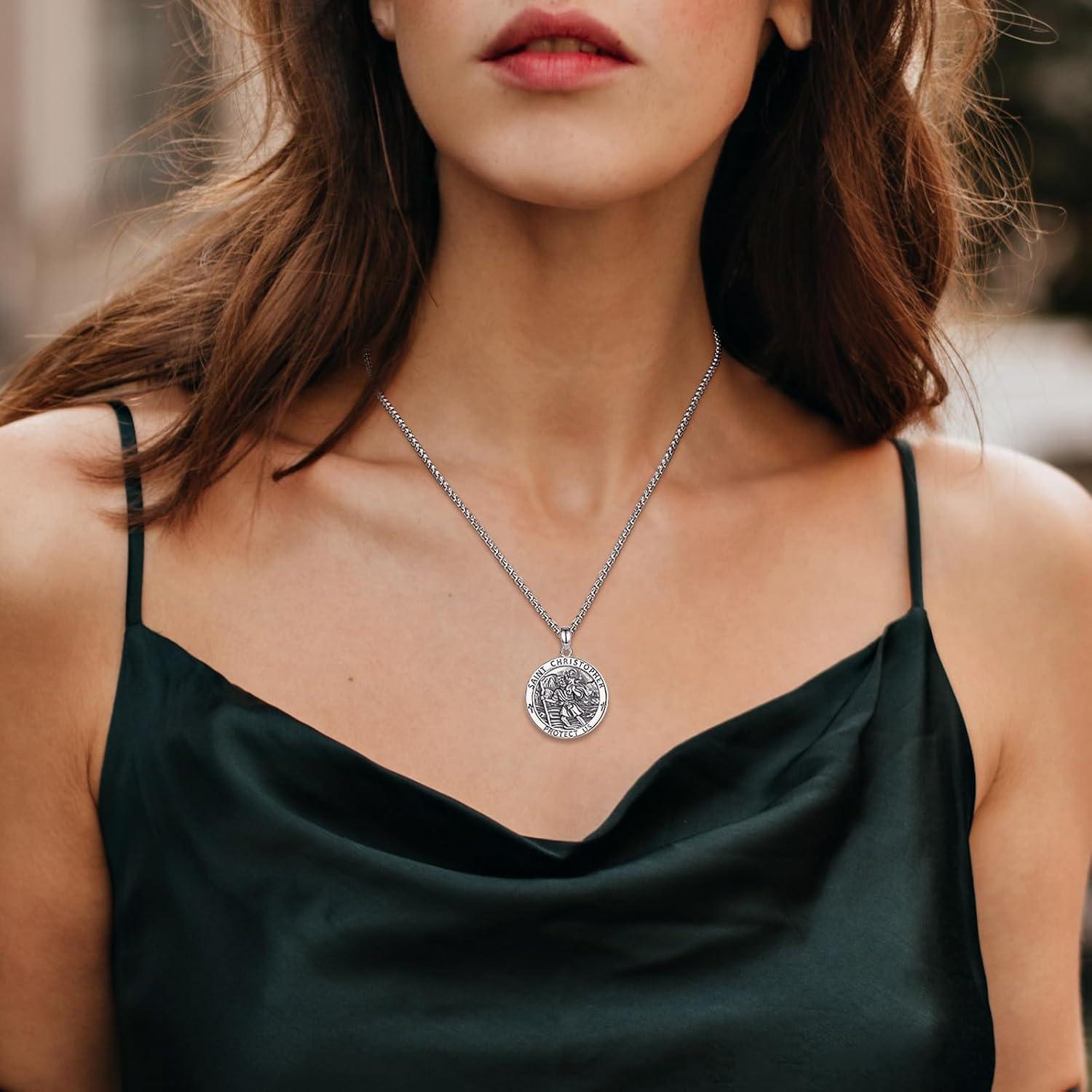 Our review: INFUSEU Sterling Silver St Michael Pendant Necklace