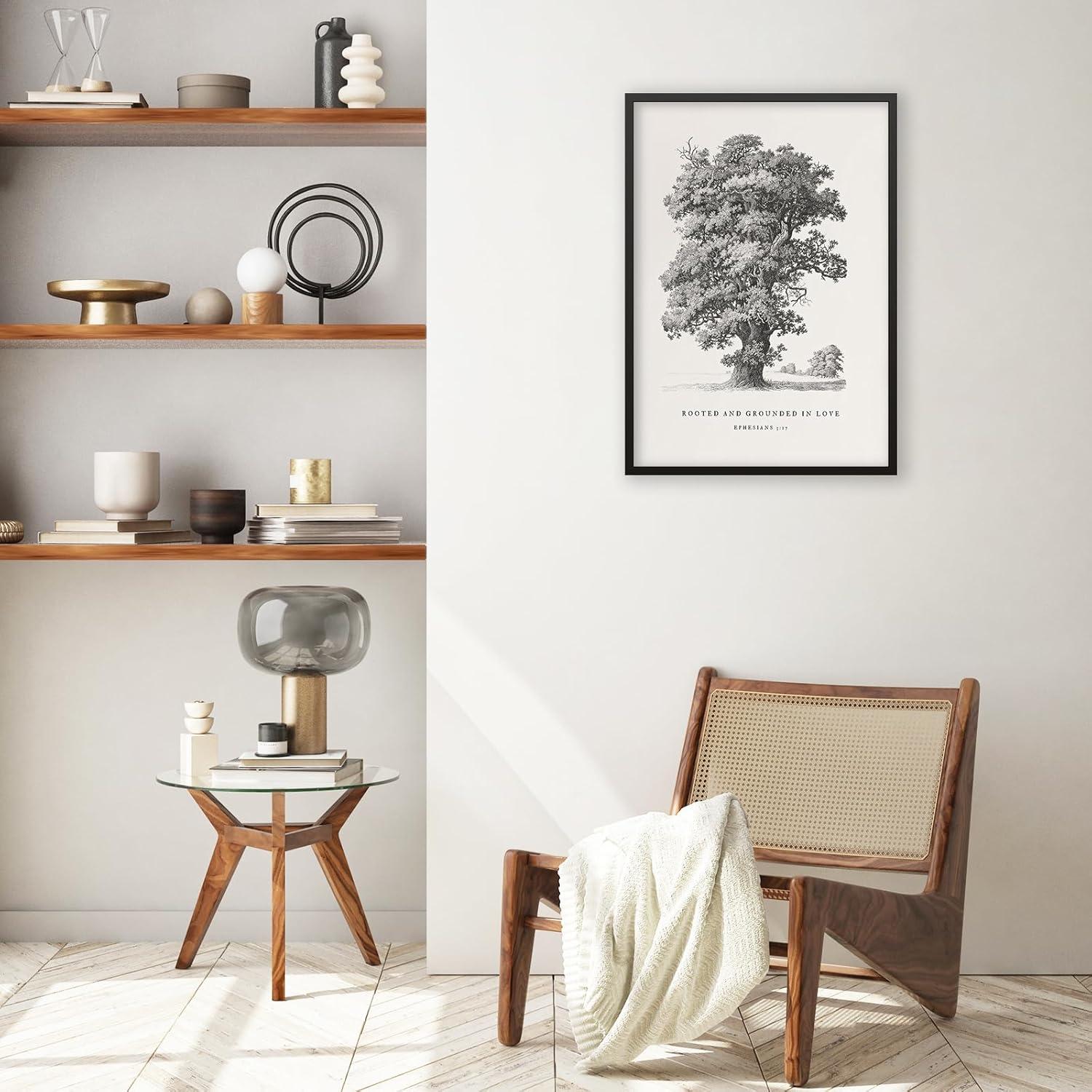 Our Thoughts on the Modern Ephesians 3:17 Canvas Wall Art