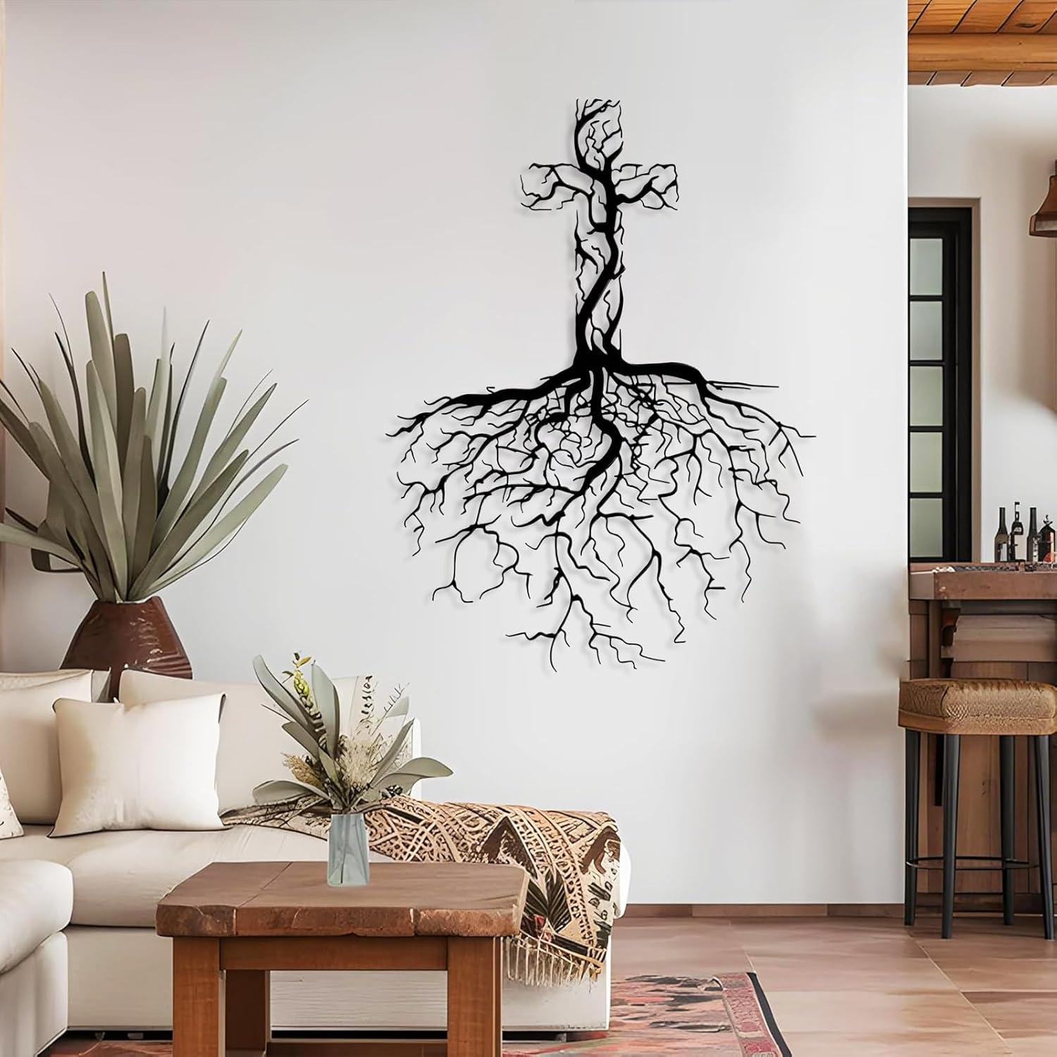 Our Review: Cadeali Tree of Life Cross Metal Wall Art's Beauty & Meaning