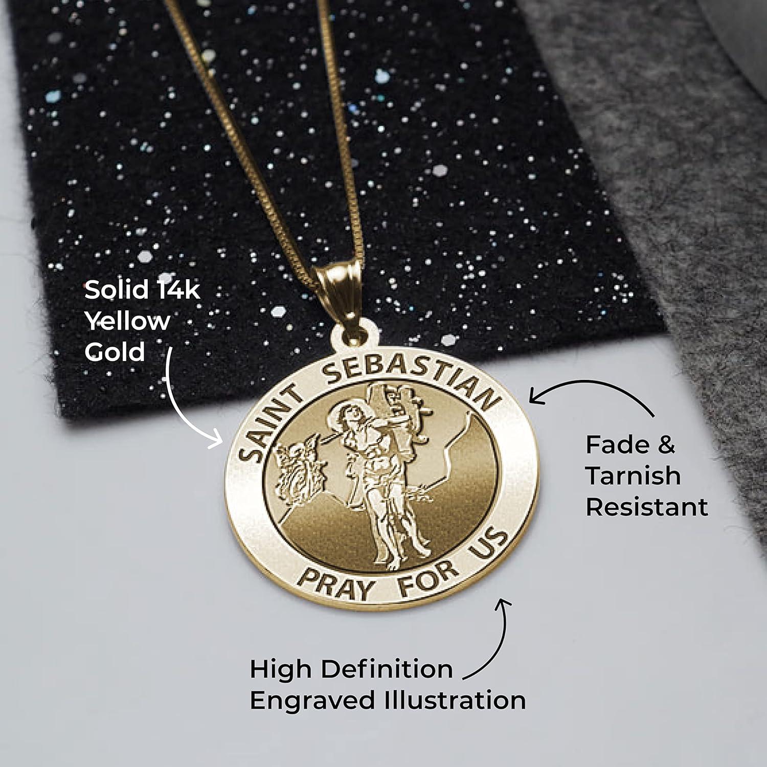 Our Review of the 14K Gold Saint Sebastian Medal from PicturesOnGold