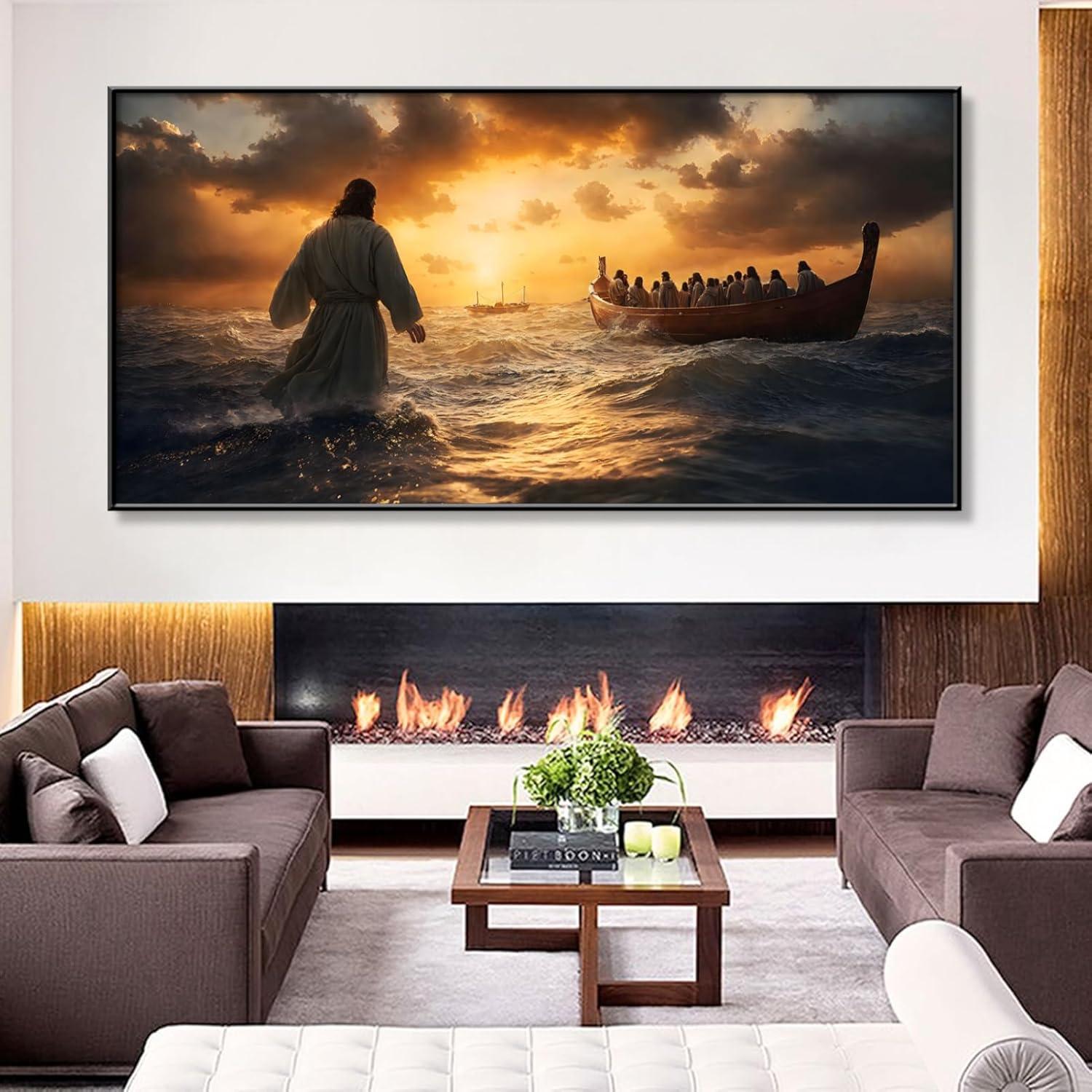 Our Review of Jesus Walking on Water Canvas: Elegant Spiritual Art