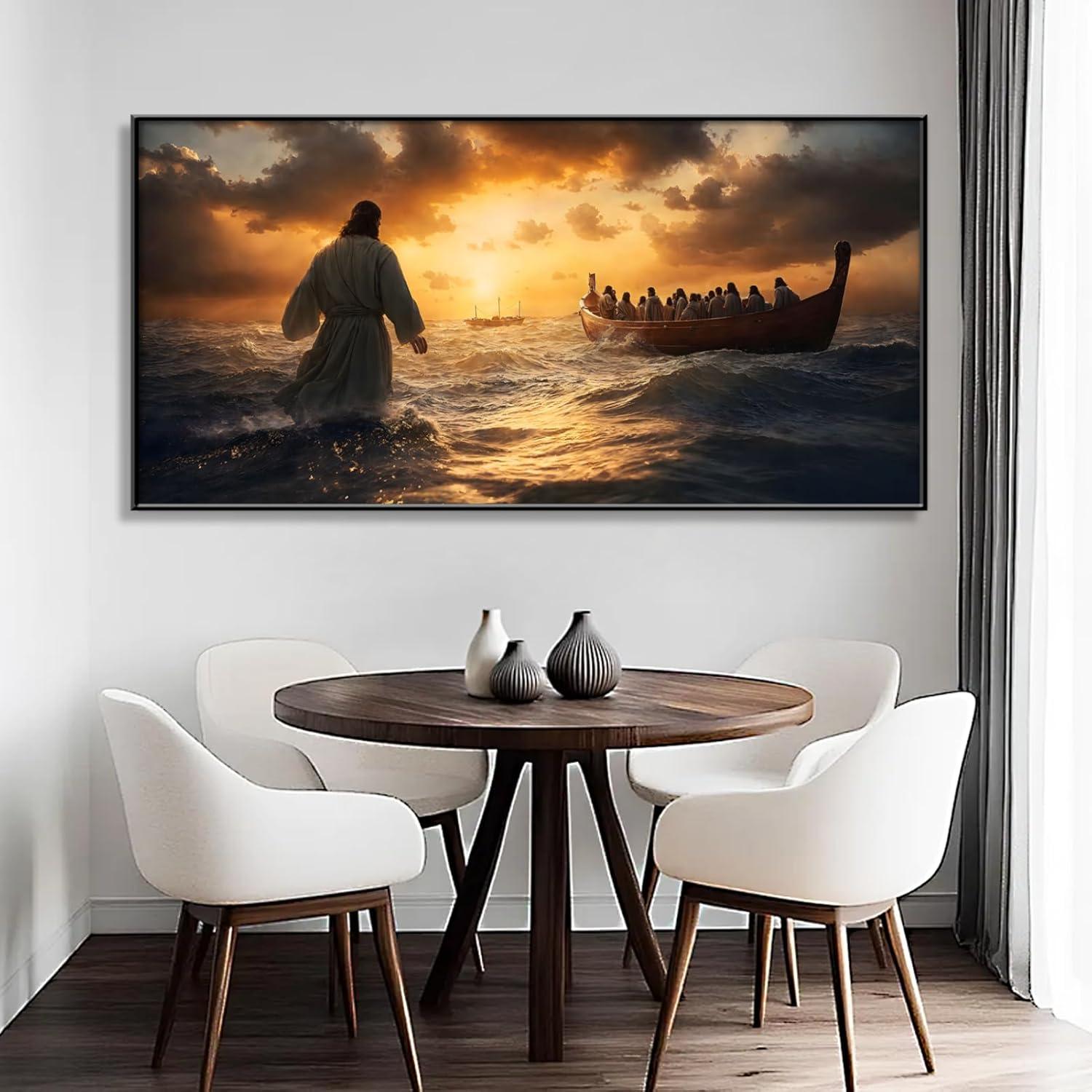 Our Review of Jesus Walking on Water Canvas: Elegant Spiritual Art