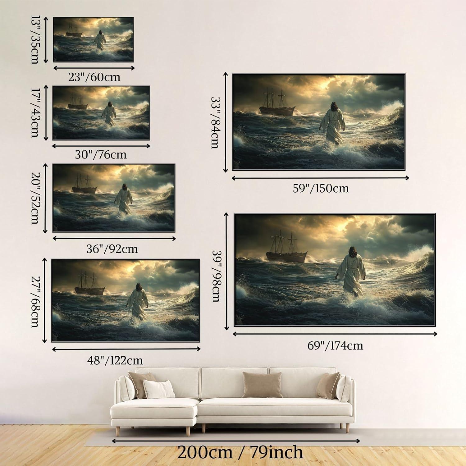 Our Honest Review: Agitowis Jesus Walking on Water Canvas Art