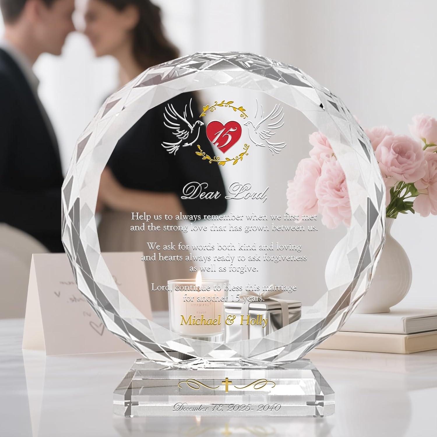 Our Review: Personalized Religious 15th Anniversary Crystal Gift