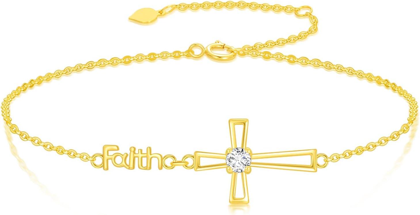 Our Honest Review: SISGEM 10k Gold Moissanite Faith Bracelet