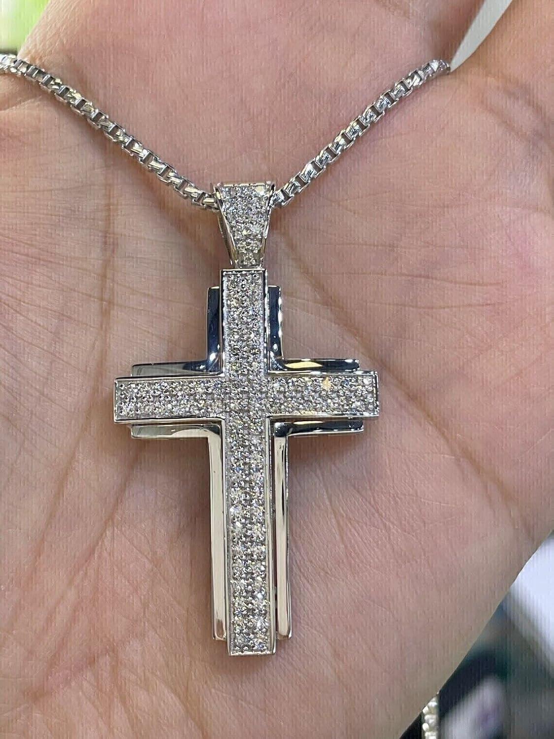 Our Honest Review: 925 Sterling Silver men's Cross Pendant with Diamonds