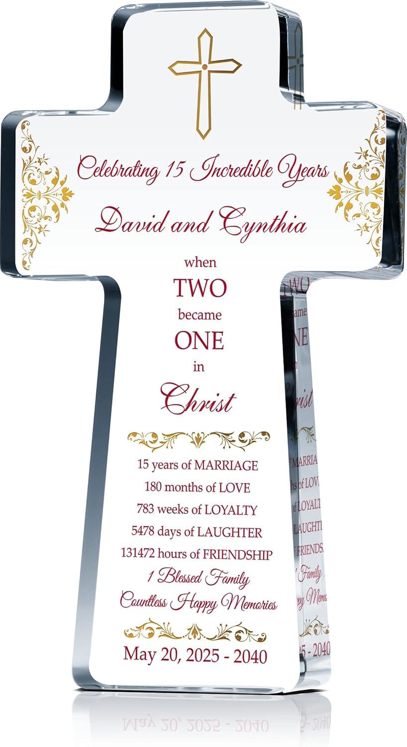 Our Review of the Personalized 15th ⁤Anniversary Christian Crystal Cross Gift
