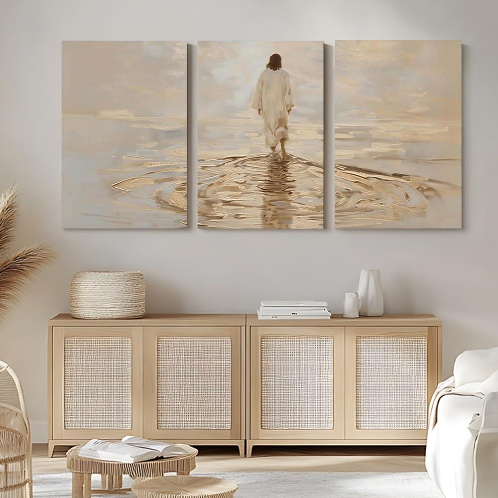 Our Review of Reateforin Jesus Christ Walking on Water Canvas Art