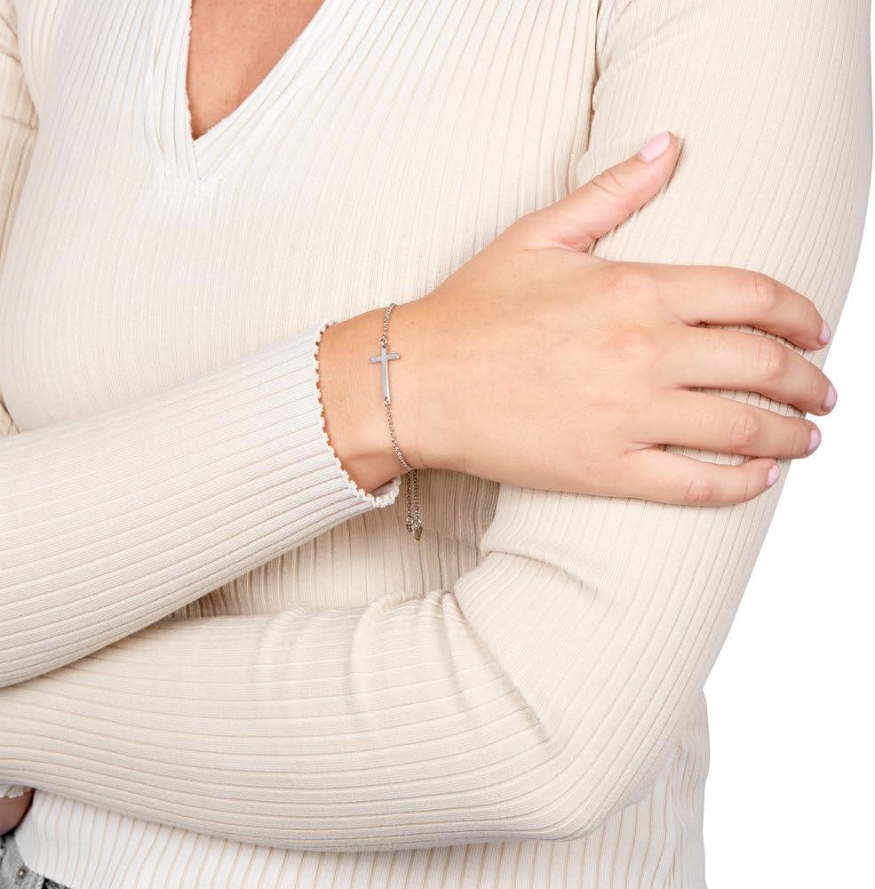 Our Take on EVE'S ADDICTION sideways Cross Bolo bracelet