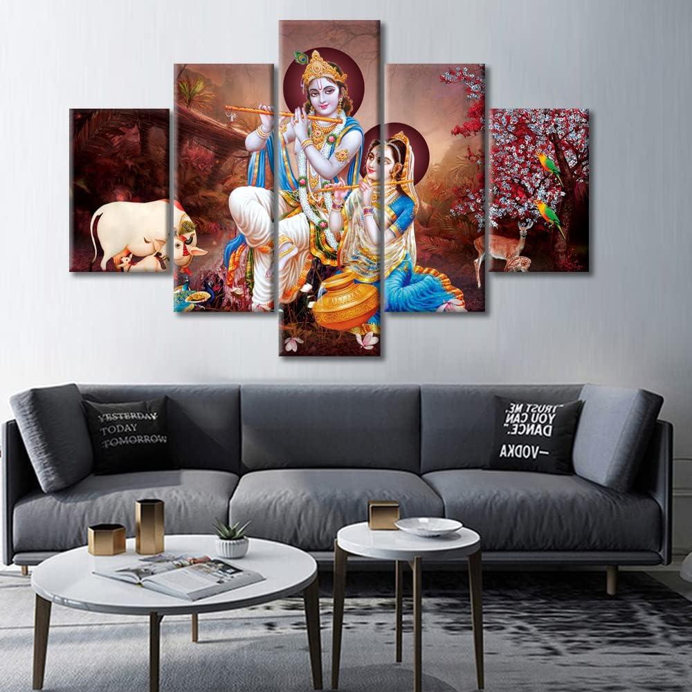 our Honest Review of TUMOVO Radha Krishna 5-Piece Canvas Art