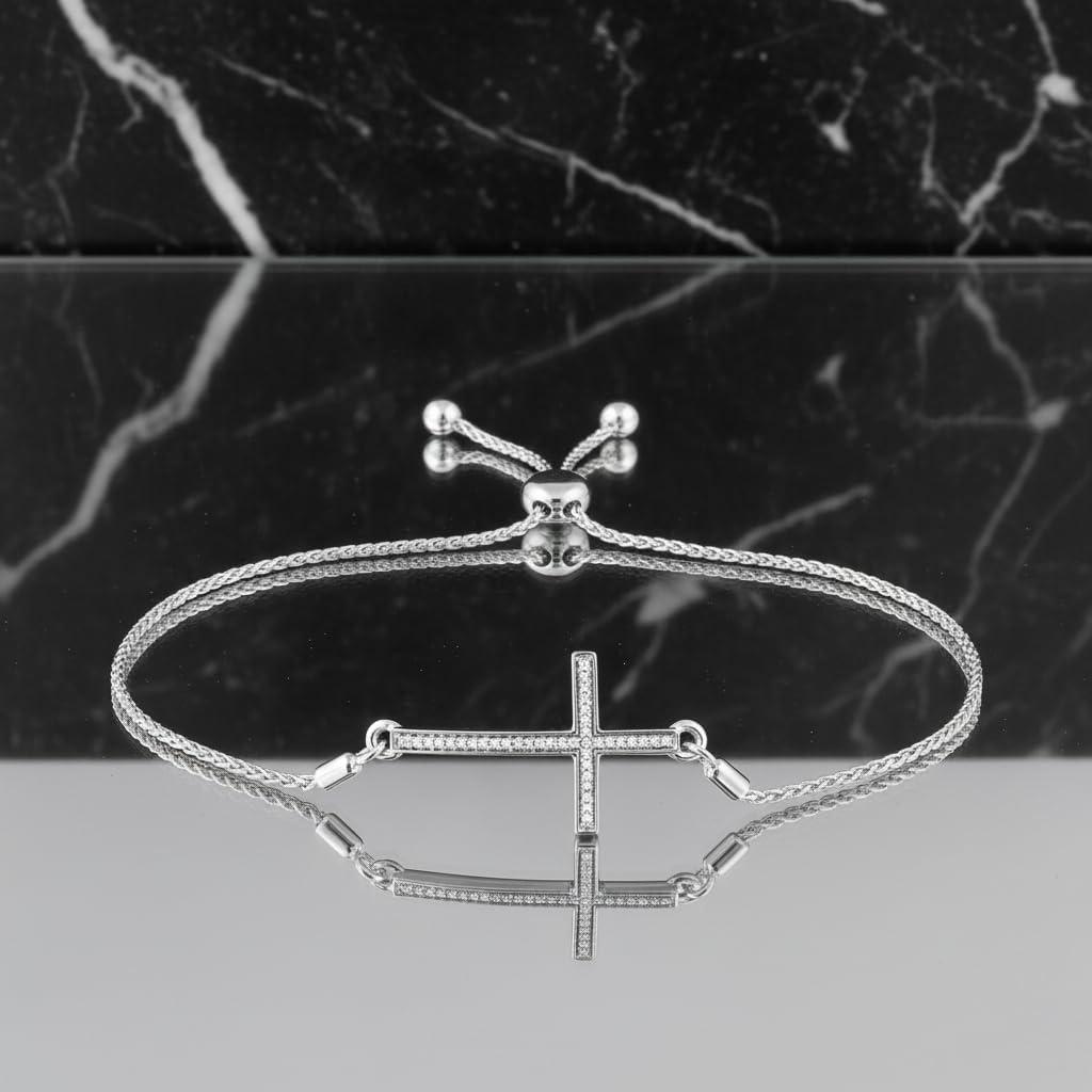 Our Honest Review: Jewelili Sterling Silver Cross & Evil Eye Bracelet